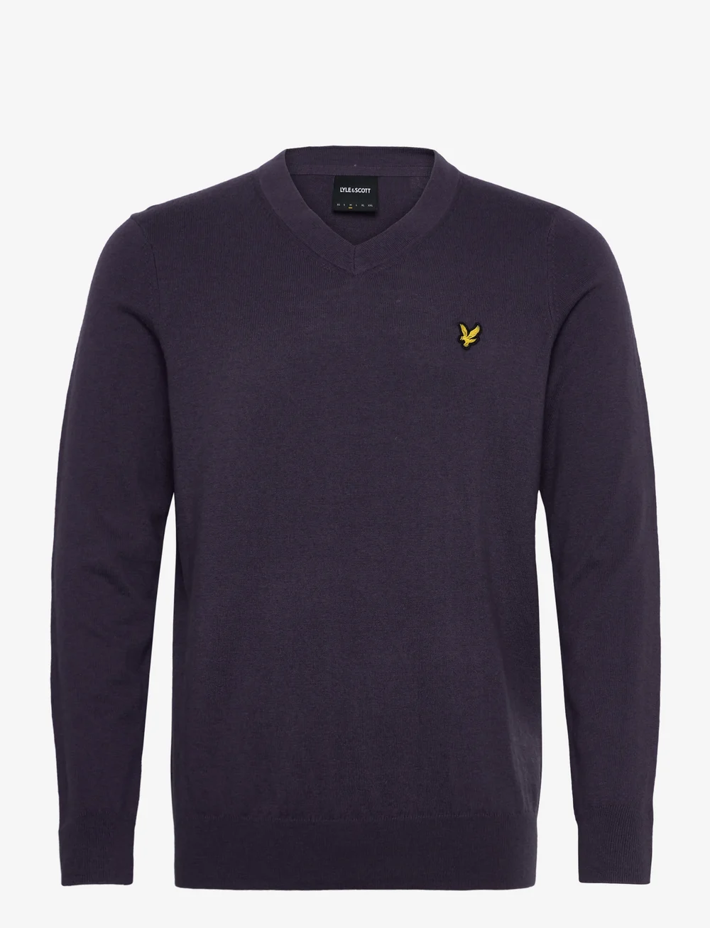 Lyle & Scott - Cotton Merino V Neck Jumper - v-aukkoiset - x854 graystone - 1