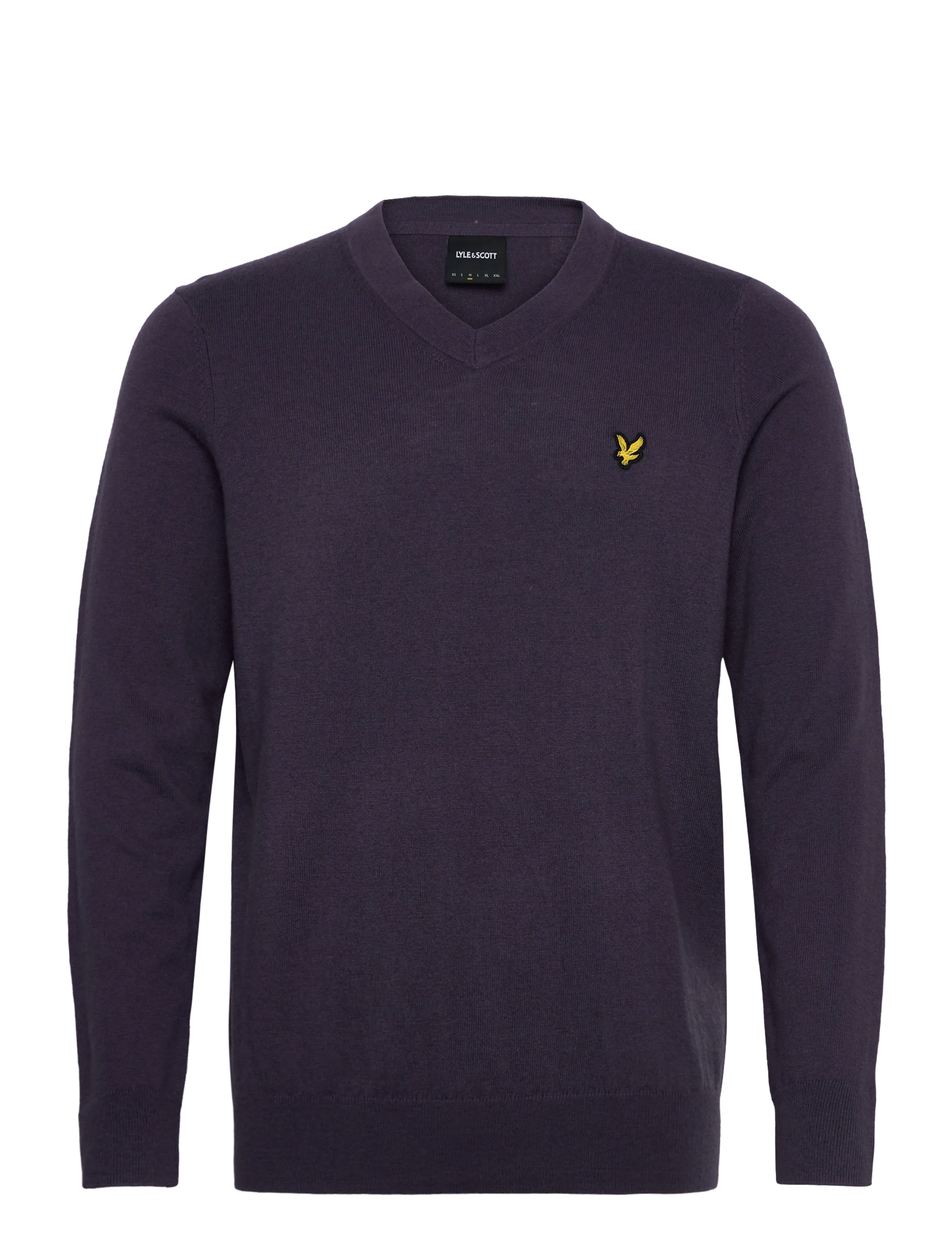 Lyle & Scott Cotton Merino V Neck Jumper - V-hals - X854 GRAYSTONE / grey