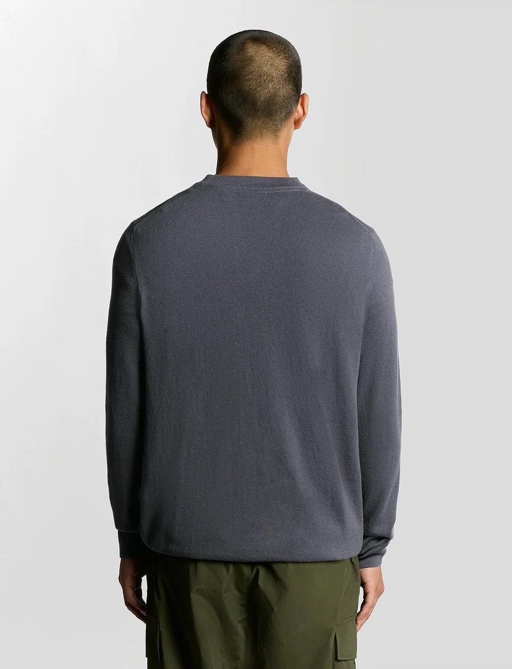 Lyle & Scott - Cotton Merino V Neck Jumper - v-aukkoiset - x854 graystone - 3