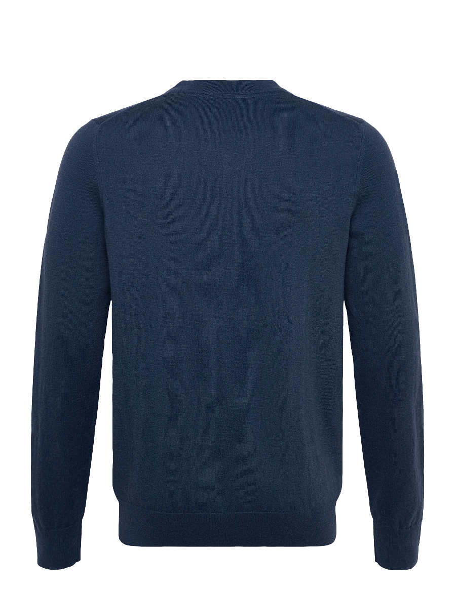 Lyle & Scott - Cotton Merino V Neck Jumper - v-hals - x862 deep water - 1