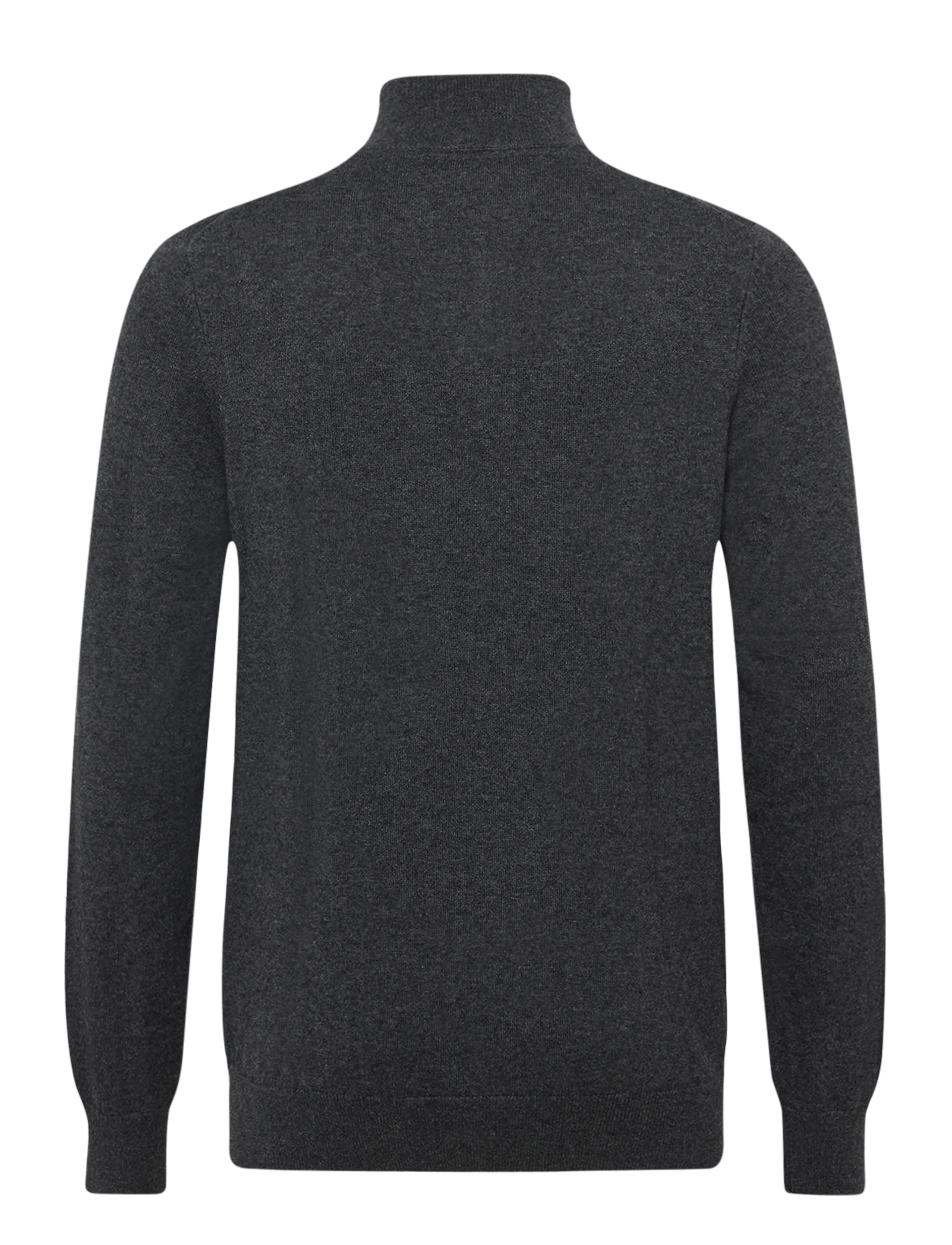 Lyle & Scott - Cotton Merino Quarter Zip Jumper - half zip-tröjor - charcoal marl - 1