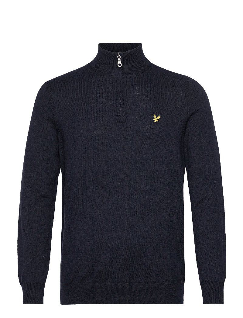 Lyle & Scott - Cotton Merino Quarter Zip Jumper - džemperiai su trumpu užtrauktuku - dark navy - 1