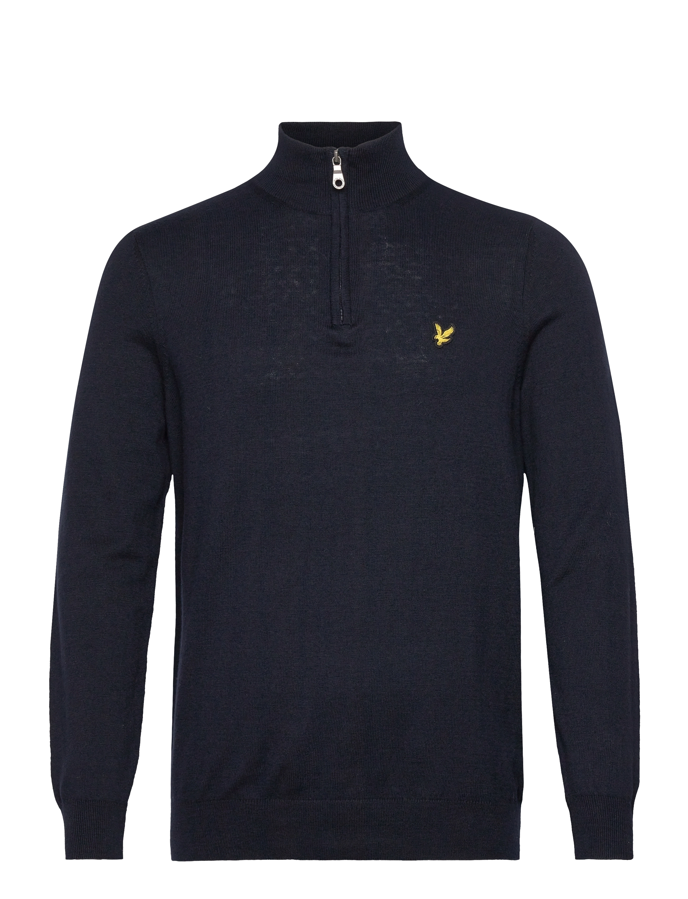 Lyle & Scott Cotton Merino Quarter Zip Jumper - Halfzip strik - DARK NAVY / navy