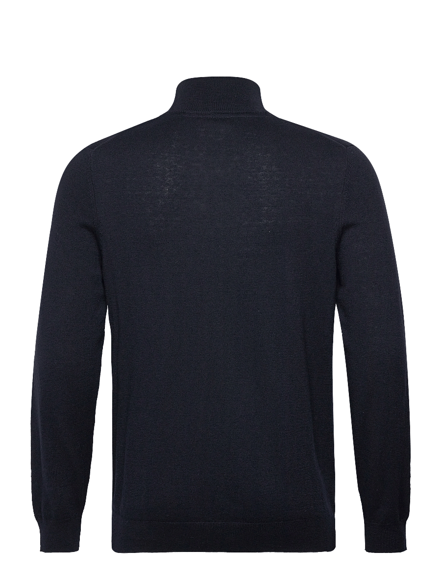 Lyle & Scott - Cotton Merino Quarter Zip Jumper - truien met halve rits - dark navy - 2