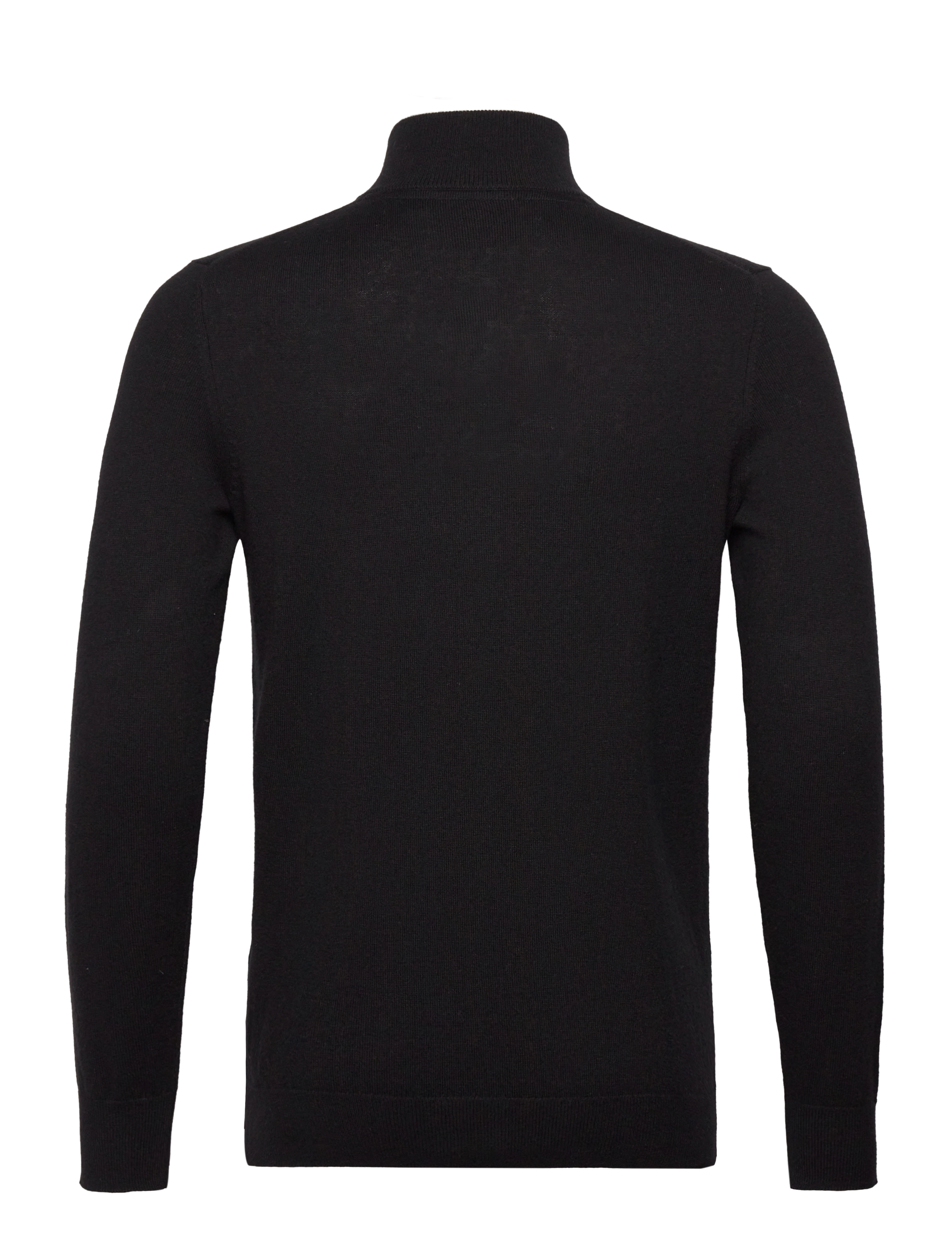 Lyle & Scott - Cotton Merino Quarter Zip Jumper - pulls demi-zippés - jet black - 2