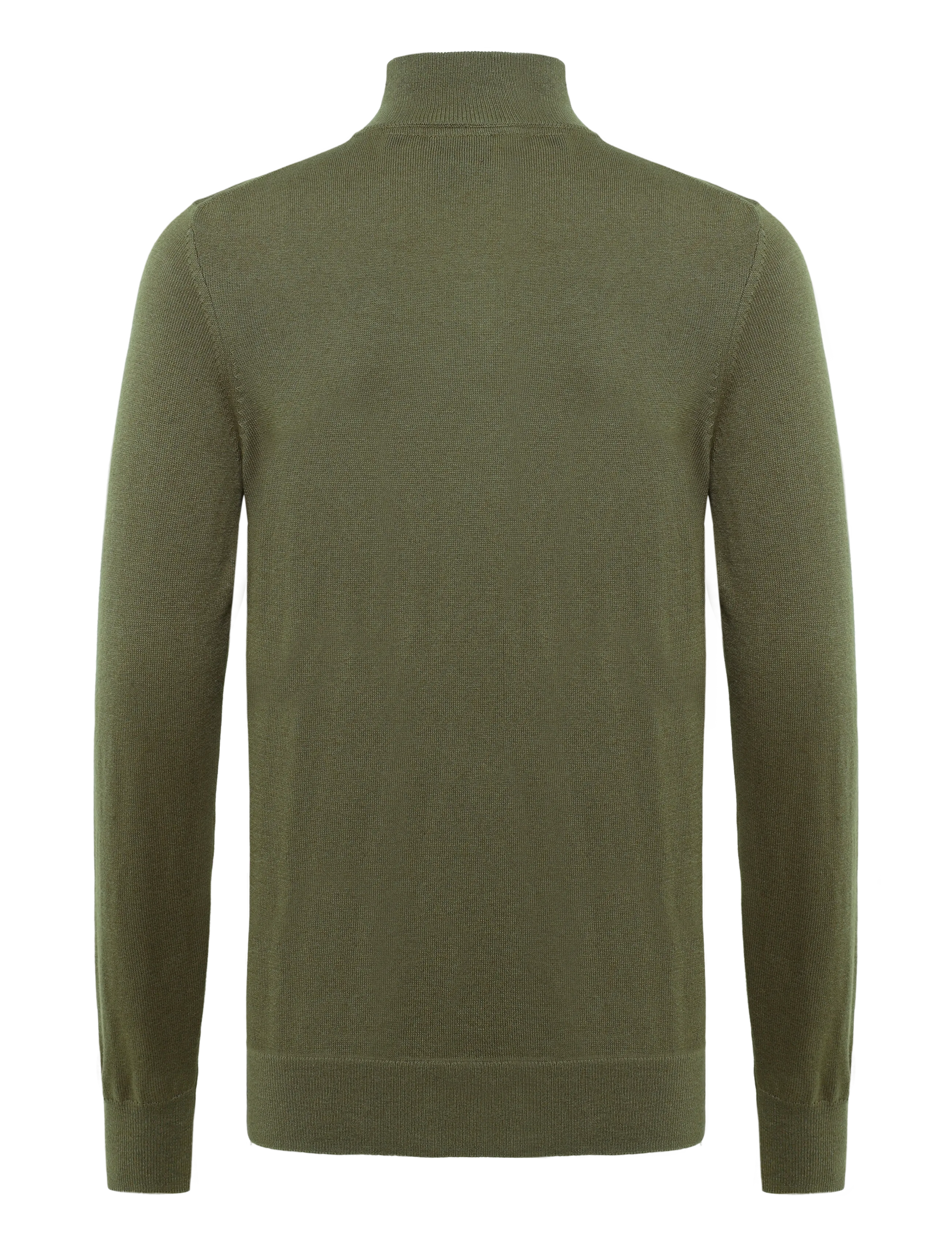 Lyle & Scott - Cotton Merino Quarter Zip Jumper - half zip-tröjor - khaki ash - 1