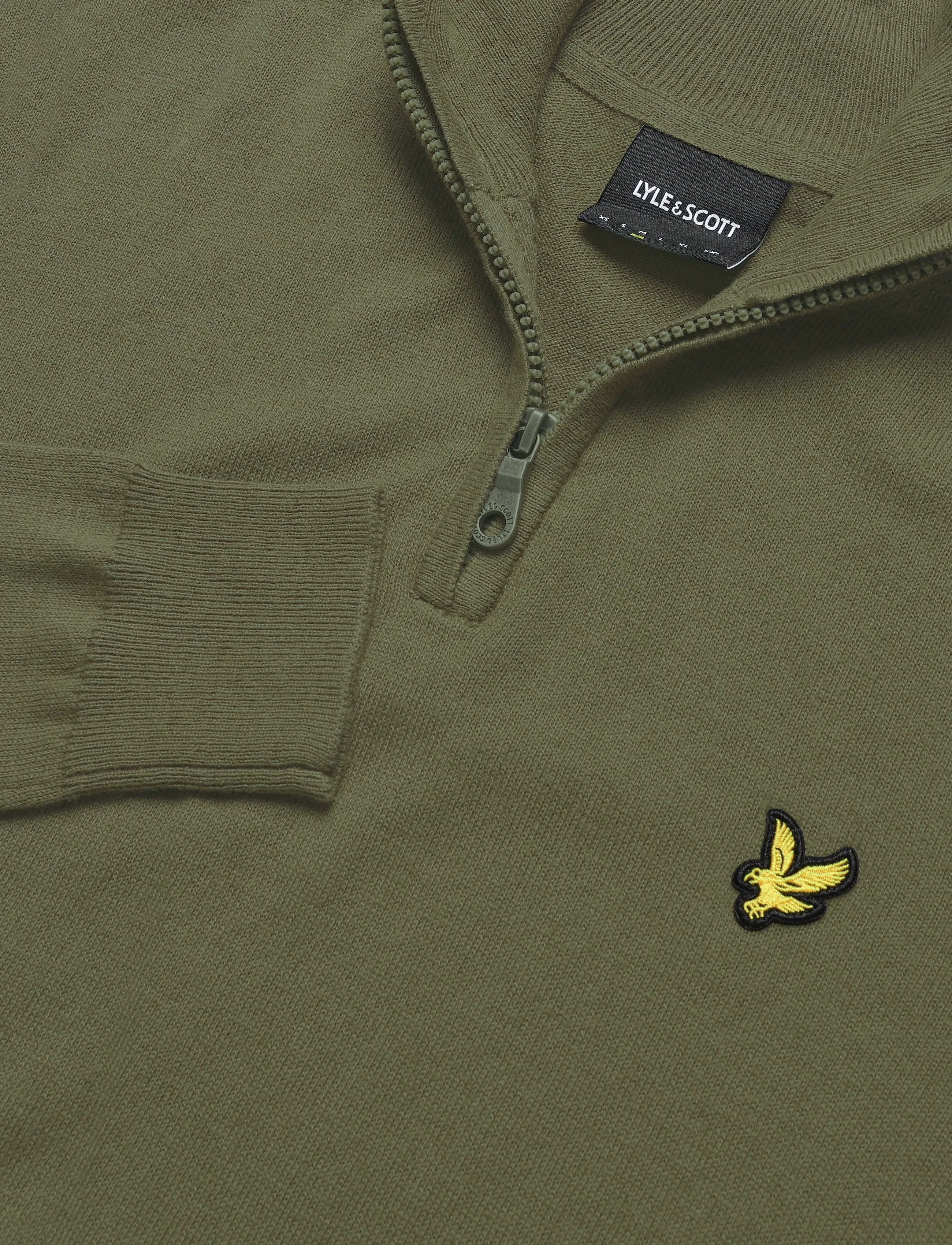 Lyle & Scott - Cotton Merino Quarter Zip Jumper - half zip-tröjor - khaki ash - 2
