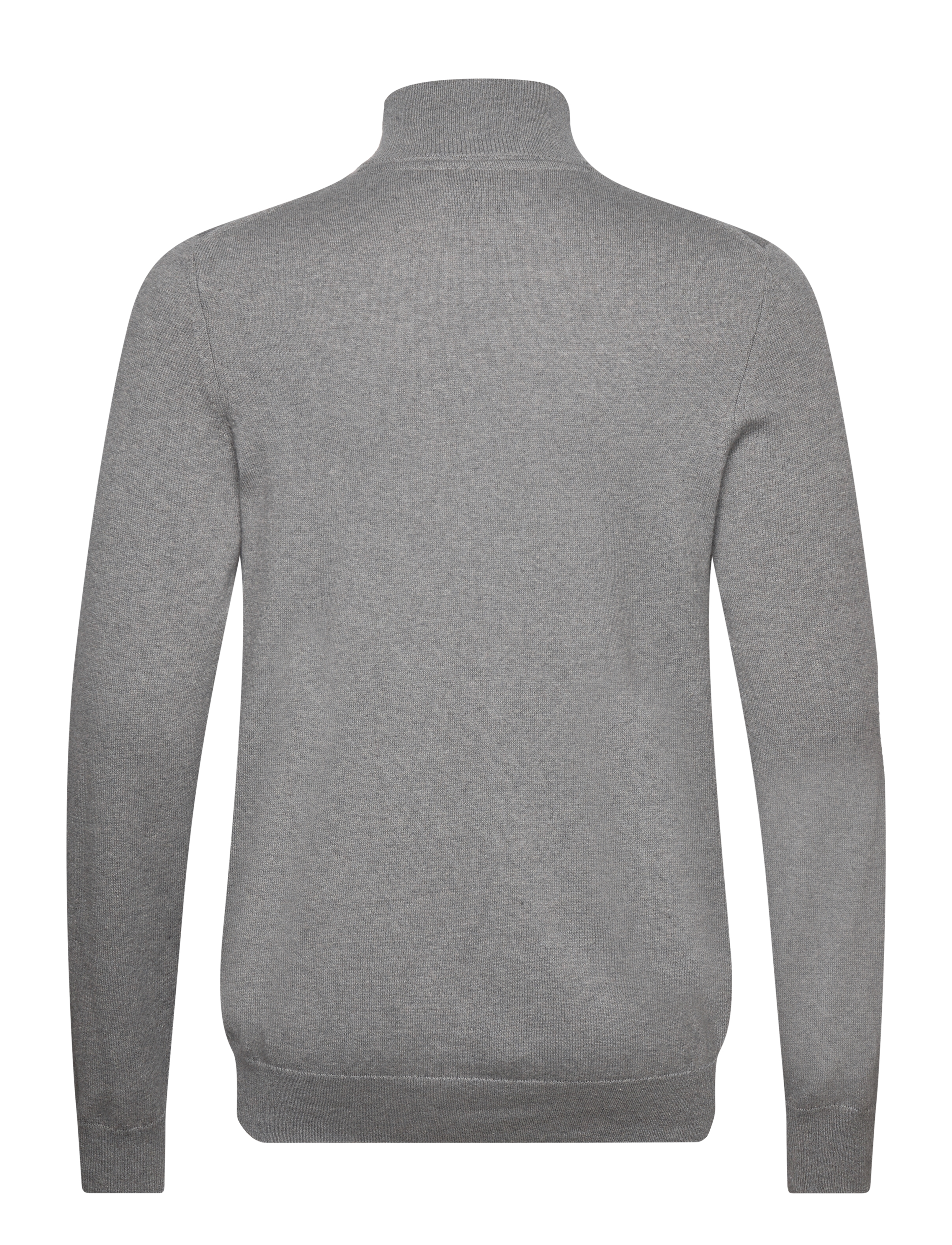 Lyle & Scott - Cotton Merino Quarter Zip Jumper - pullover mit halbem reißverschluss - t28 mid grey marl - 2