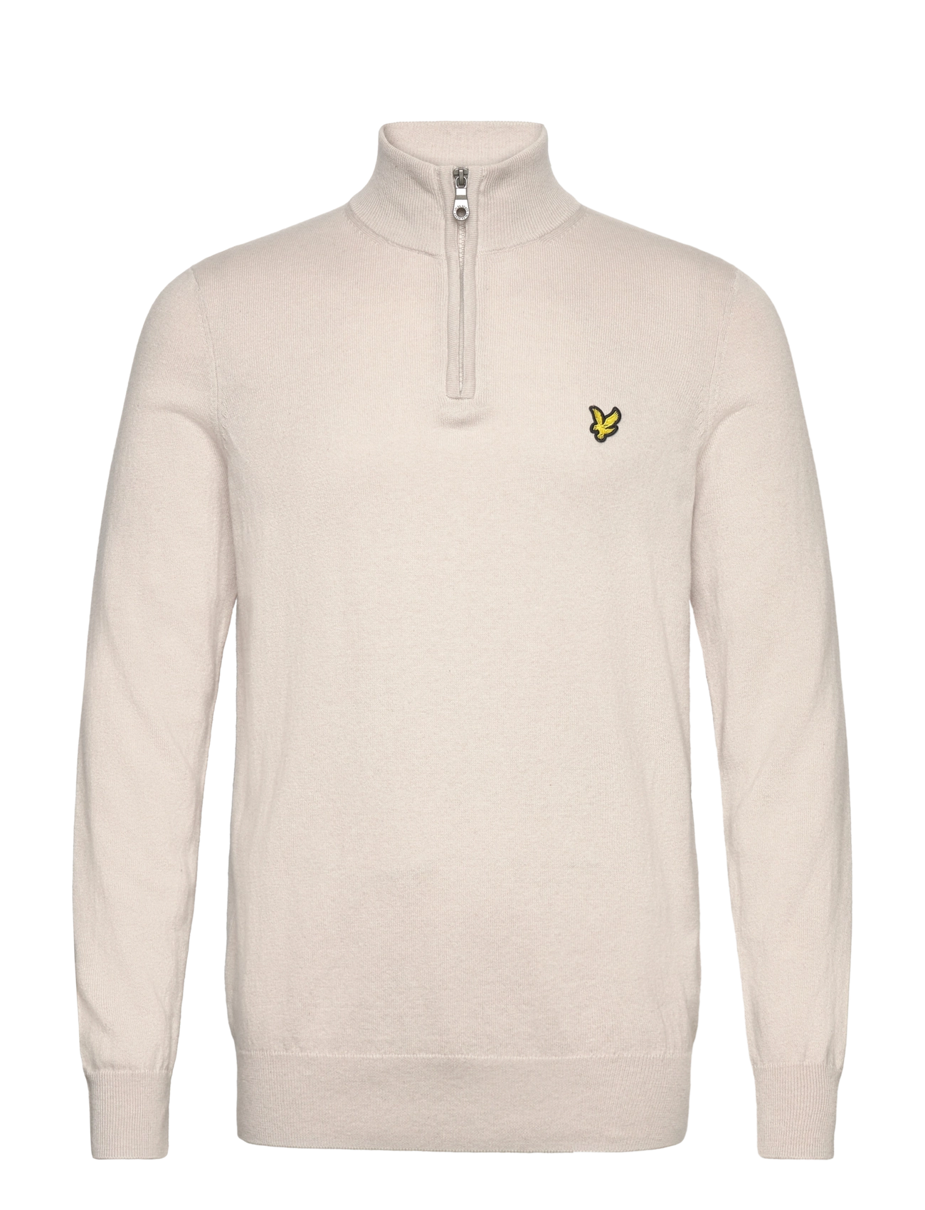 Lyle & Scott Cotton Merino Quarter Zip Jumper - Neuleet - W870 COVE / cream