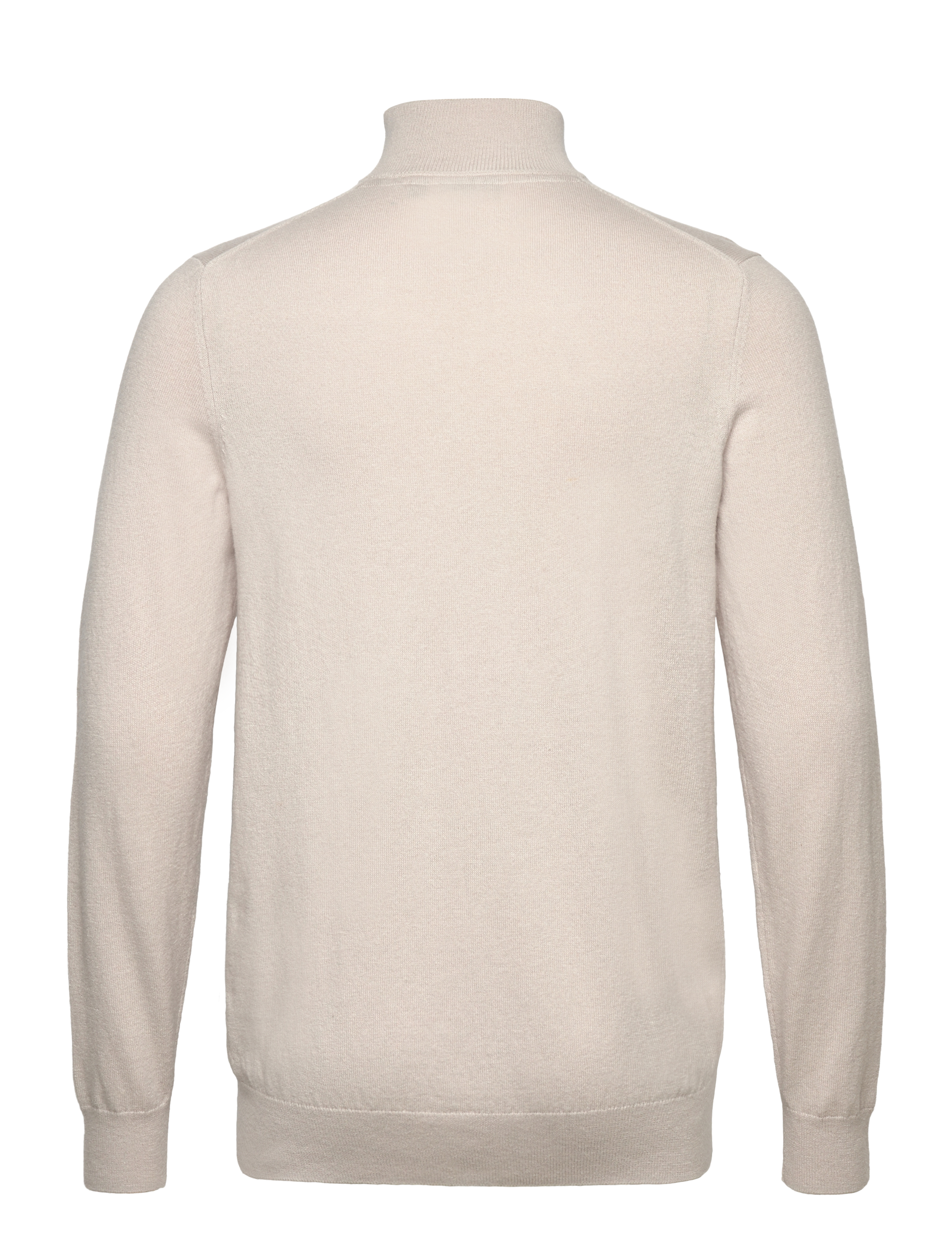 Lyle & Scott - Cotton Merino Quarter Zip Jumper - halfzip strik - w870 cove - 2