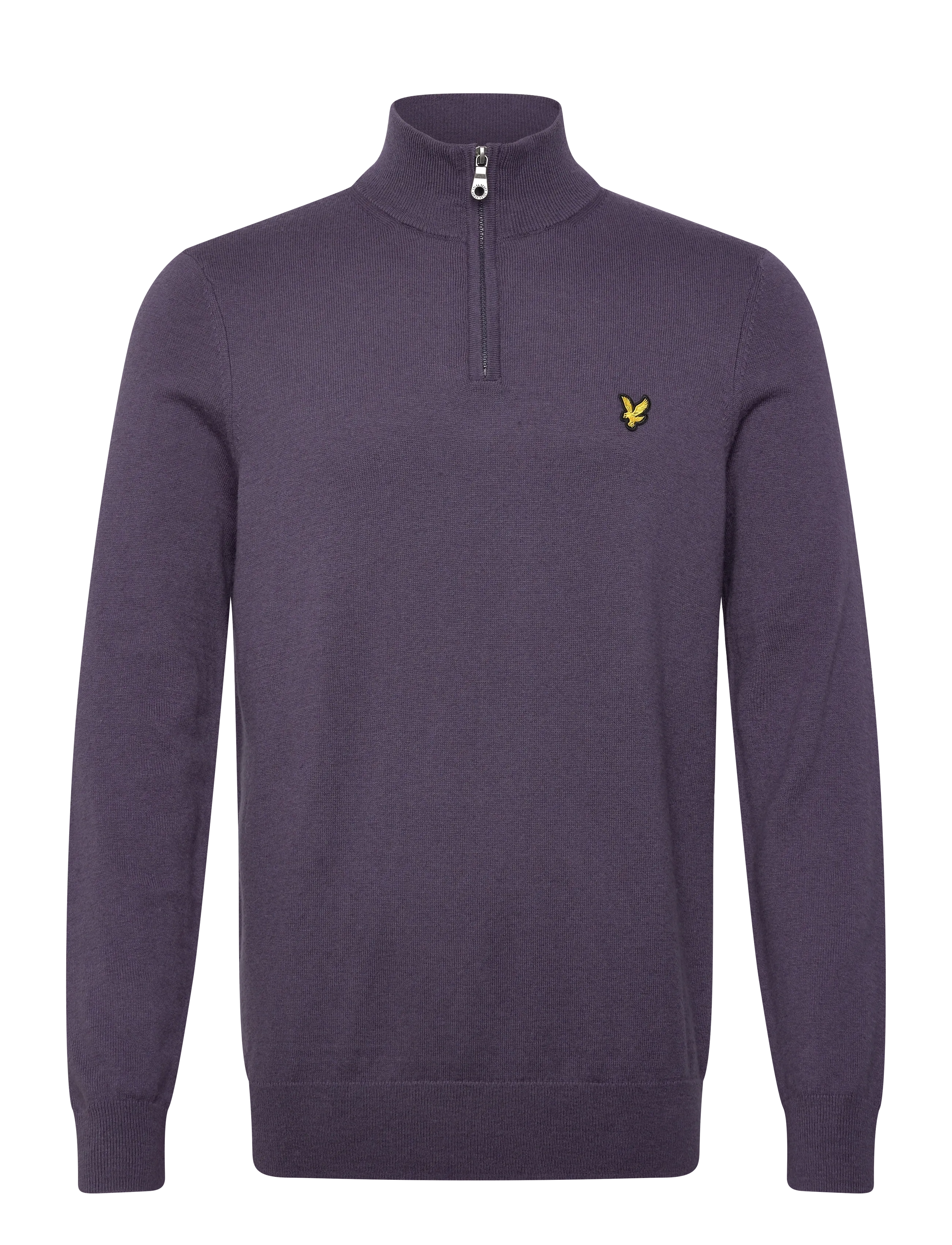 LYLE & SCOTT Baumwolle Merino Quarter Zip Jumper Lila - XL - Herren
