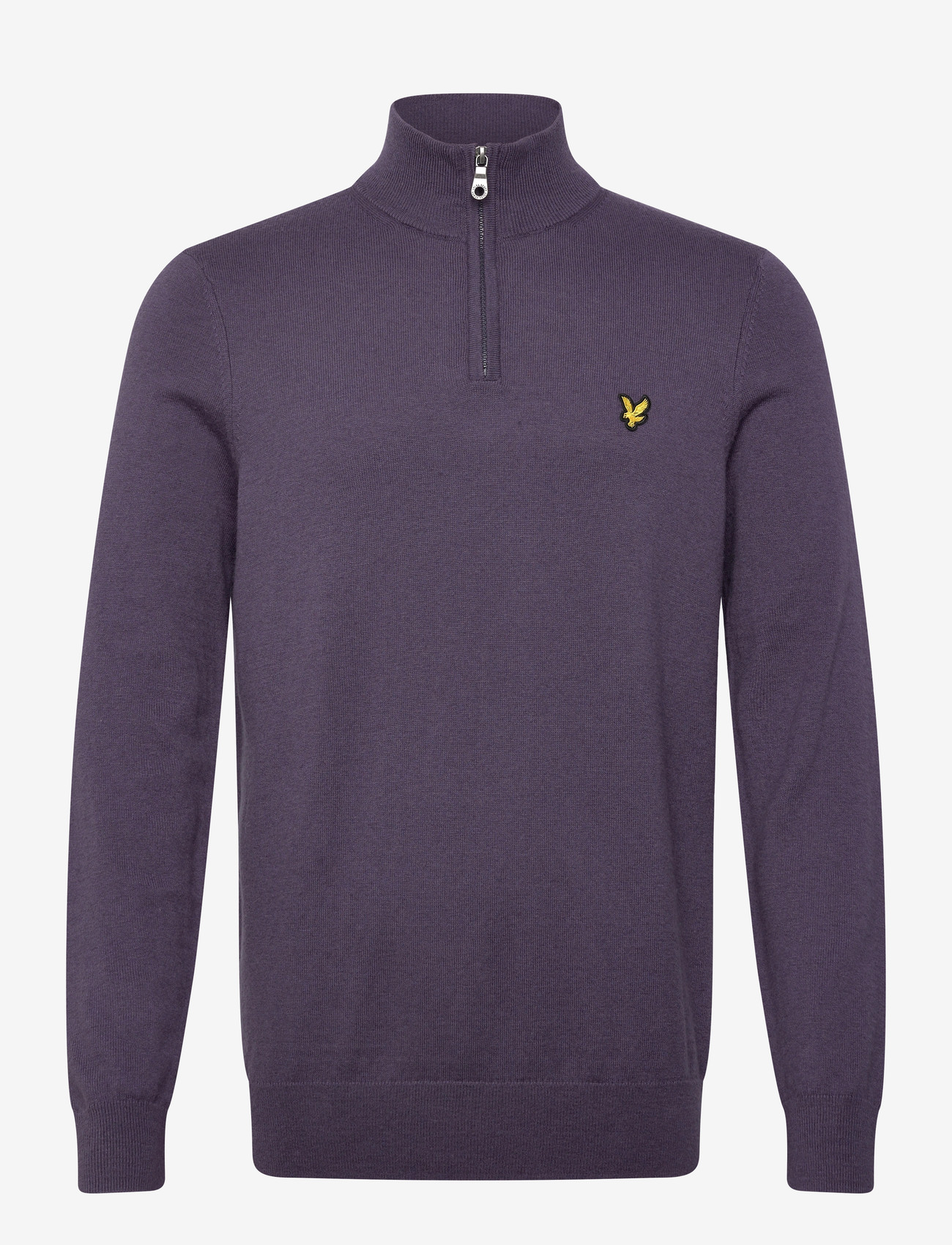 Lyle & Scott - Cotton Merino Quarter Zip Jumper - half zip-tröjor - x854 graystone - 1