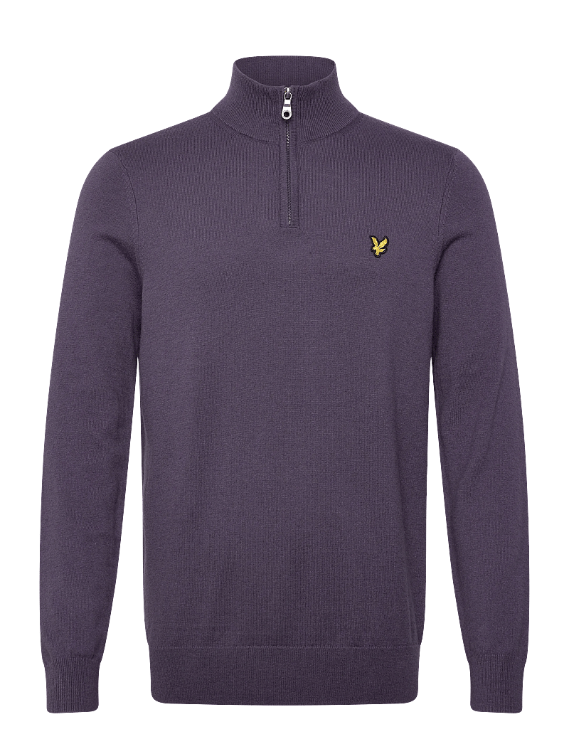 Lyle & Scott - Cotton Merino Quarter Zip Jumper - half zip-tröjor - x854 graystone - 1