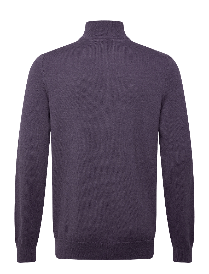 Lyle & Scott - Cotton Merino Quarter Zip Jumper - half zip-tröjor - x854 graystone - 2