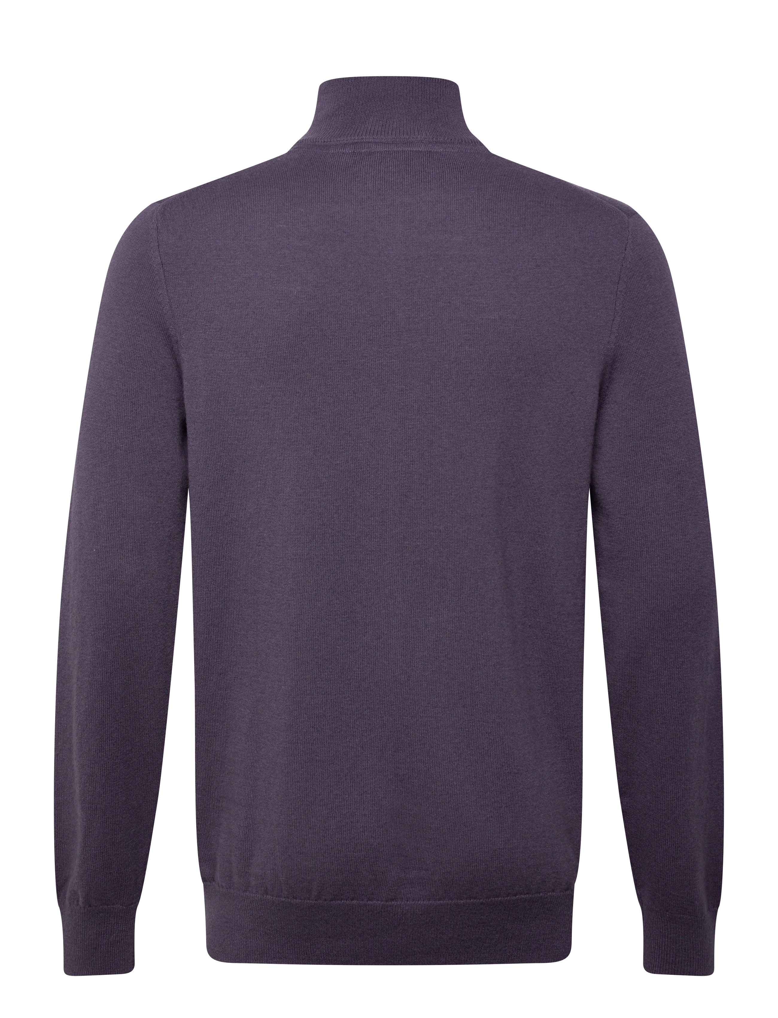 Lyle & Scott - Cotton Merino Quarter Zip Jumper - halfzip strik - x854 graystone - 2