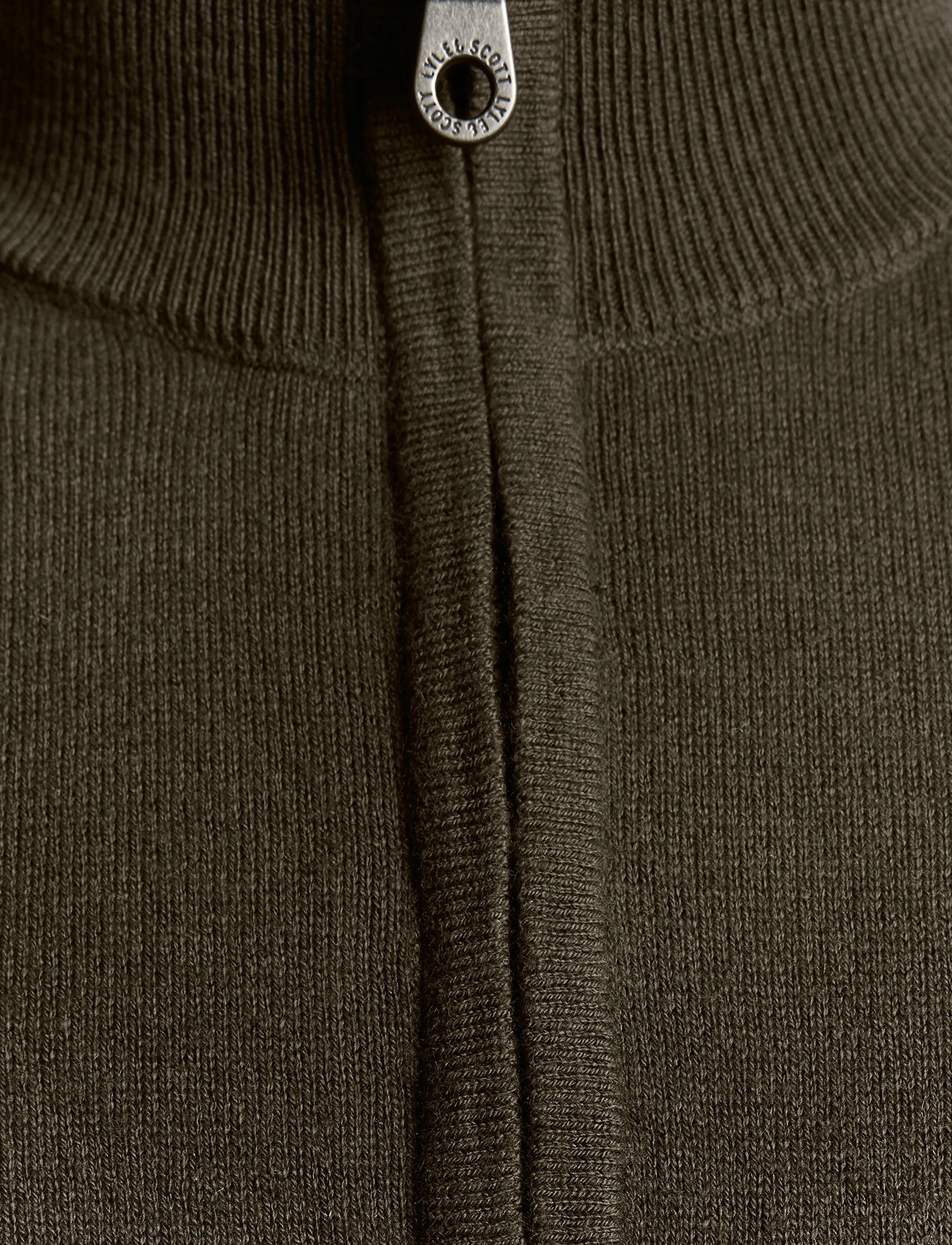 Lyle & Scott Cotton Merino Quarter Zip Jumper stickade tröjor herr – bild 5