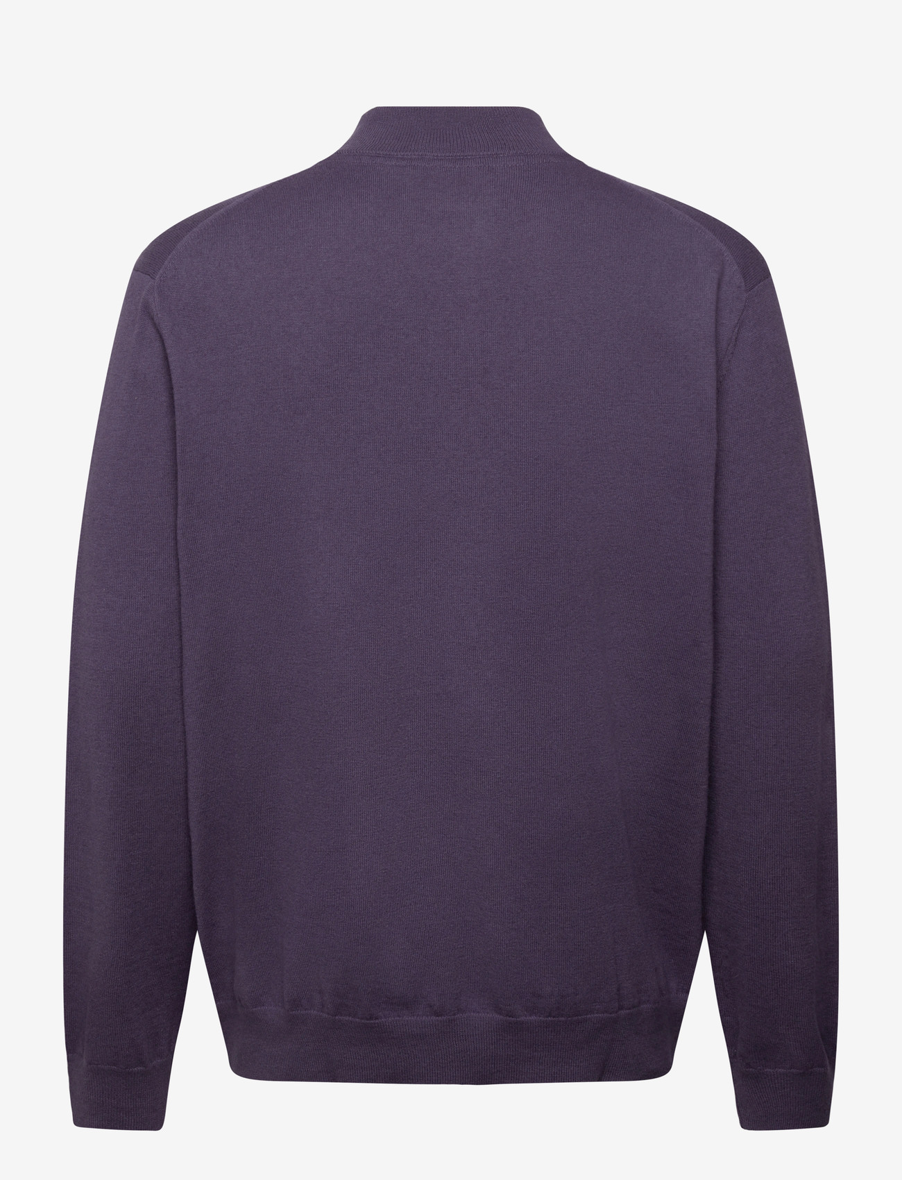 Lyle & Scott - Cotton Merino Quarter Zip Jumper - halfzip strik - x854 graystone - 1