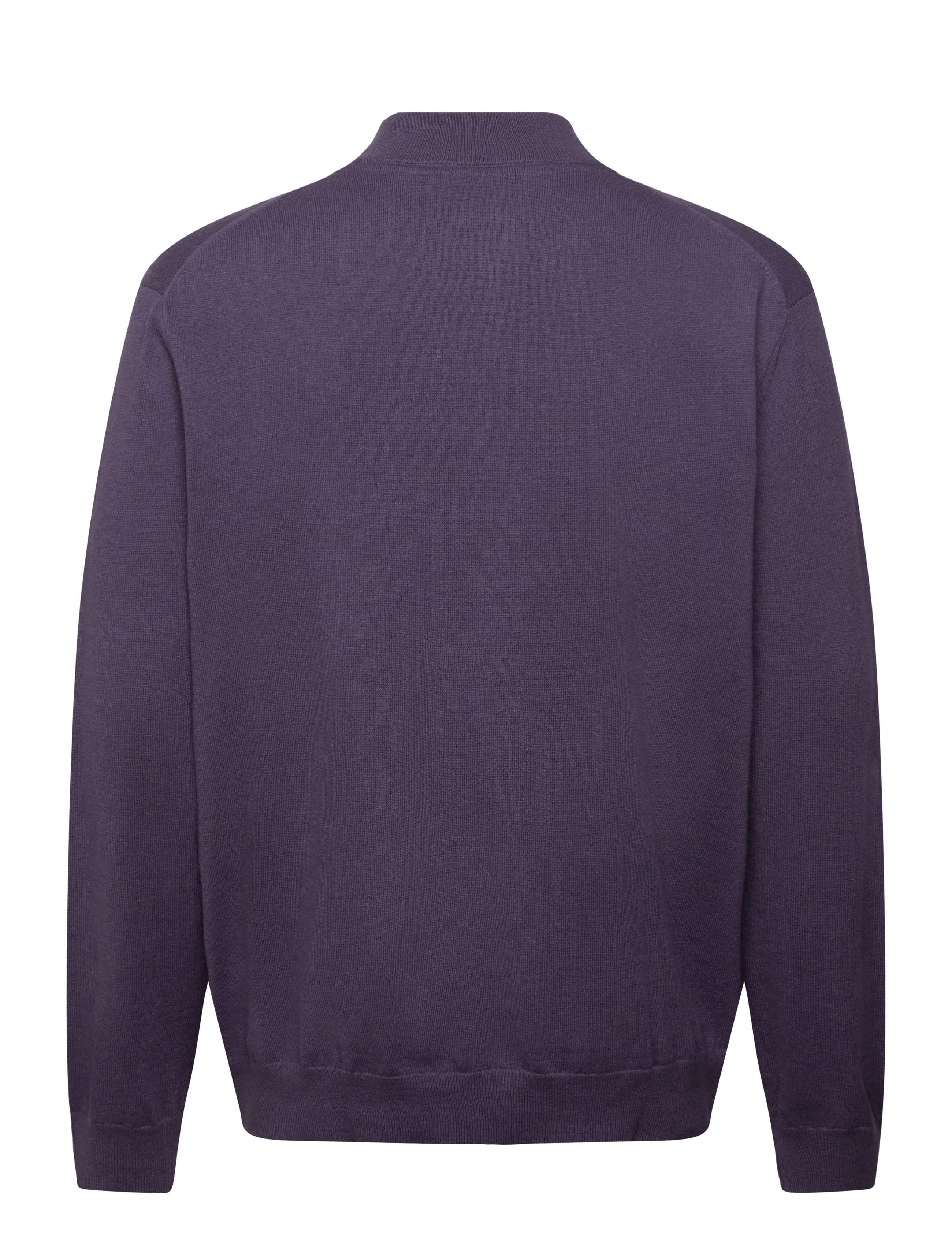 Lyle & Scott - Cotton Merino Quarter Zip Jumper - halfzip strik - x854 graystone - 2