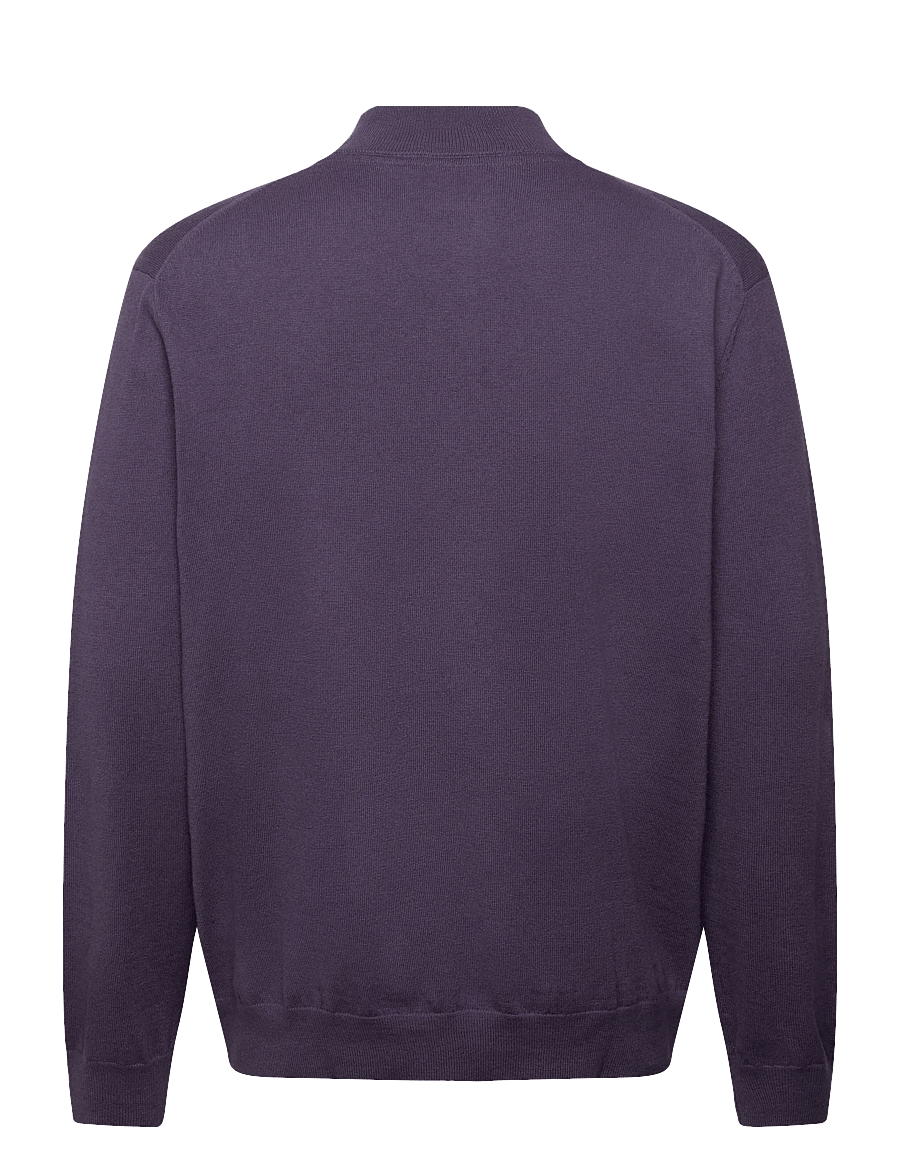 Lyle & Scott - Cotton Merino Quarter Zip Jumper - pullover mit halbem reißverschluss - x854 graystone - 2