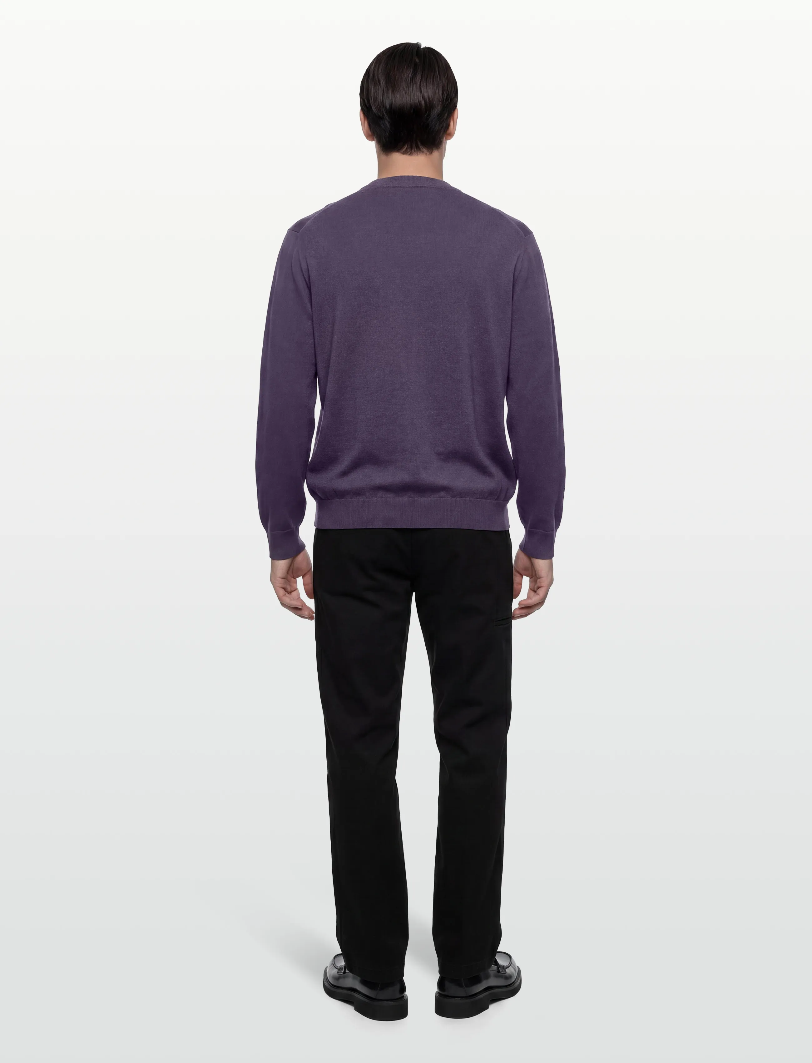 Lyle & Scott - Cotton Merino Quarter Zip Jumper - halfzip strik - x854 graystone - 4
