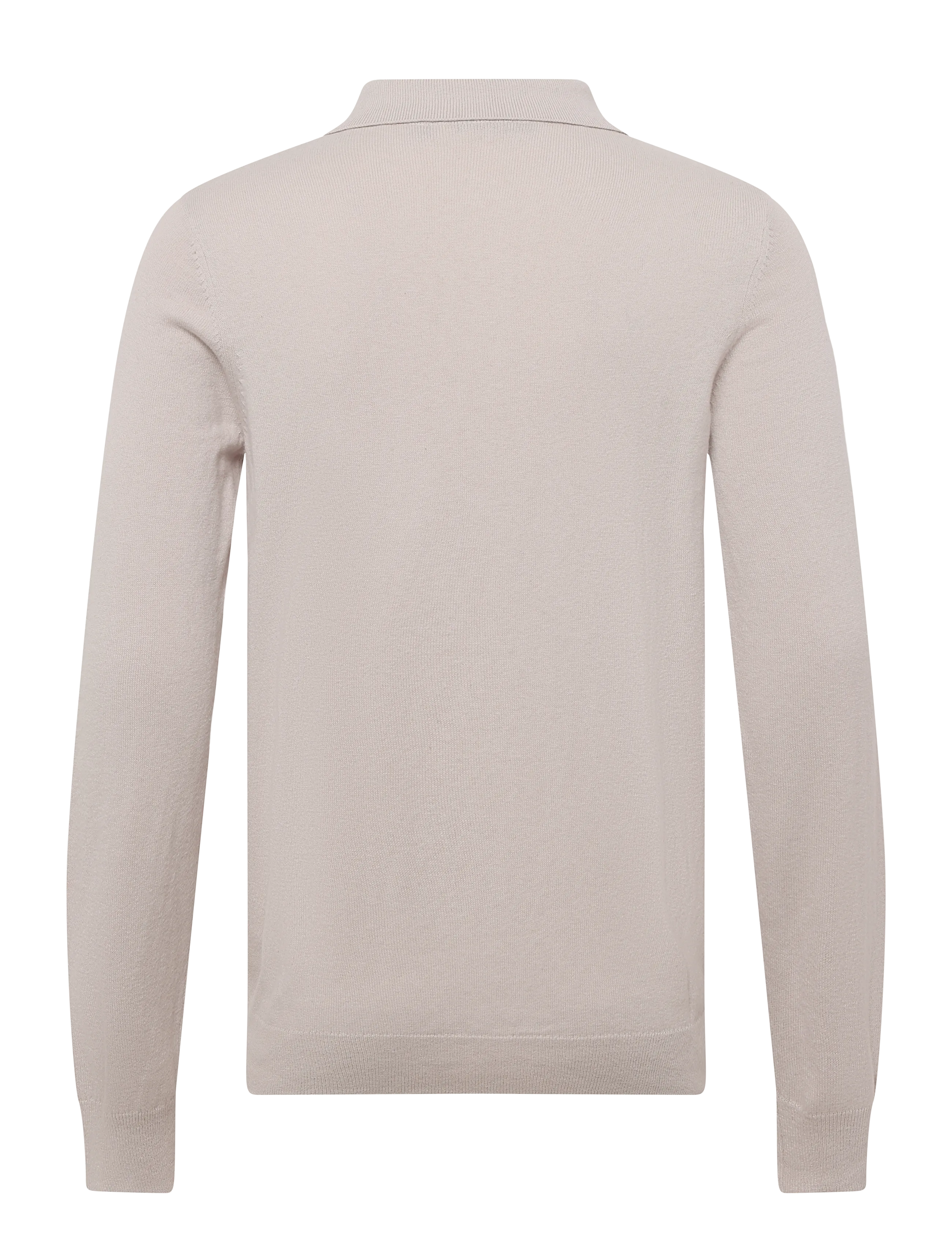 Lyle & Scott - Cotton Merino Long Sleeve Knitted Polo - langärmelige strick-polohemden - cove - 1