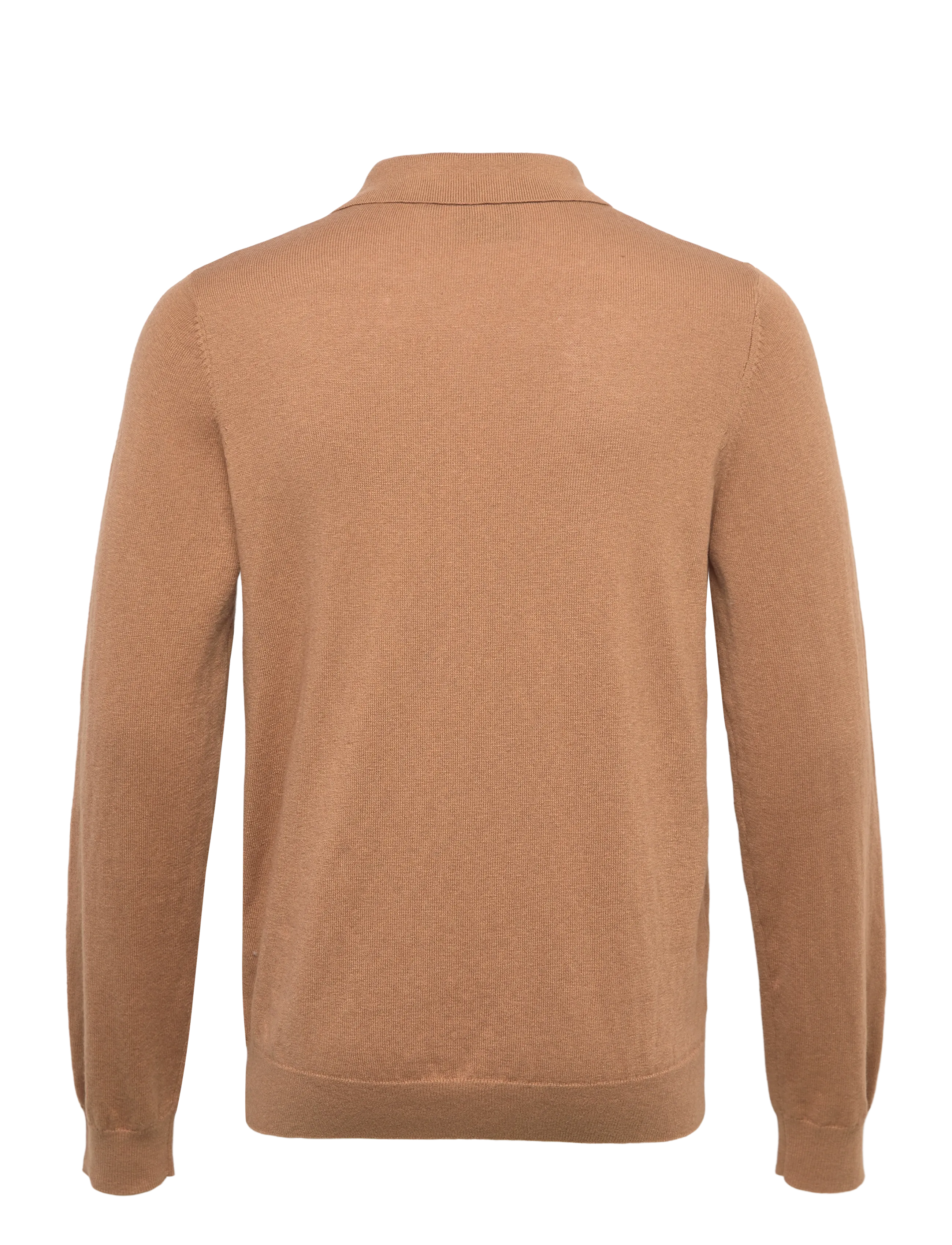 Cotton Merino Long Sleeve Knitted Polo 2