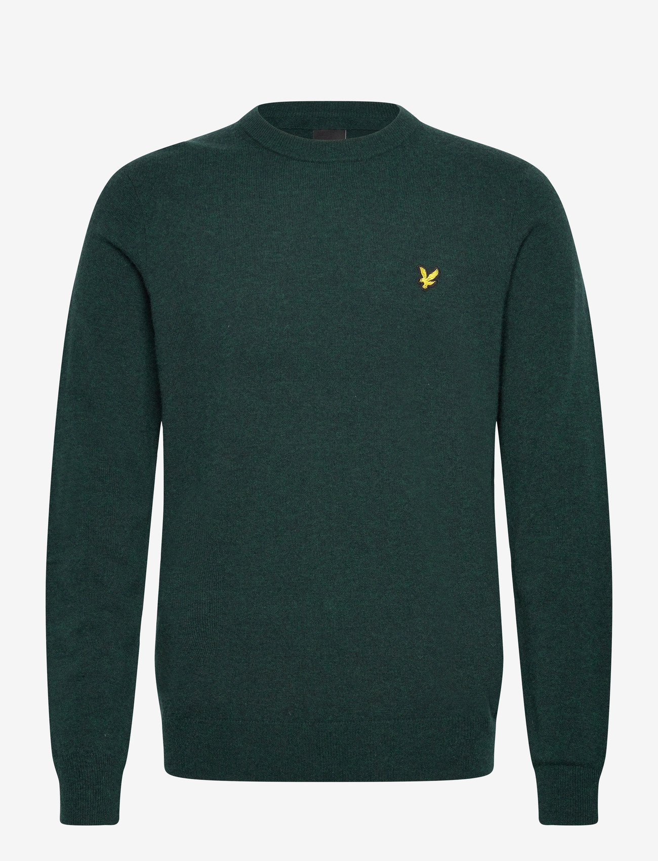 Lyle & Scott - Lambswool Blend Crew Neck Jumper - rund hals - x321 argyle teal marl - 0