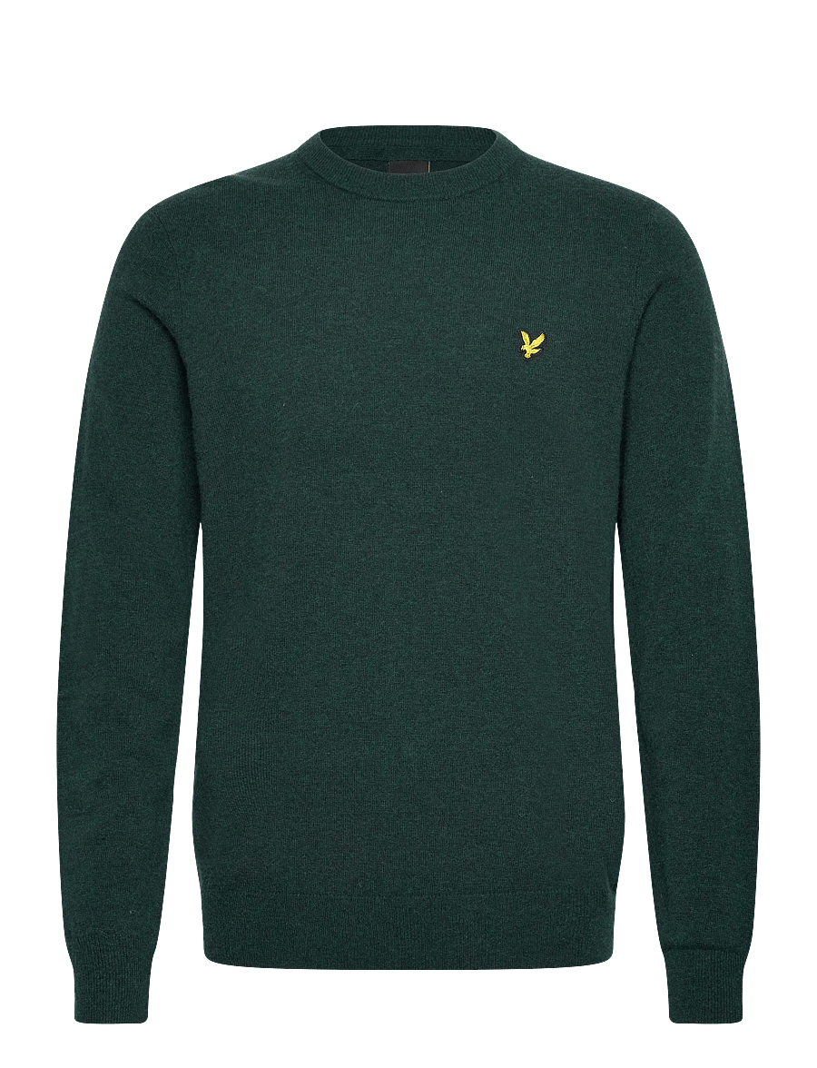 Lyle & Scott - Lambswool Blend Crew Neck Jumper - rundhals - x321 argyle teal marl - 1