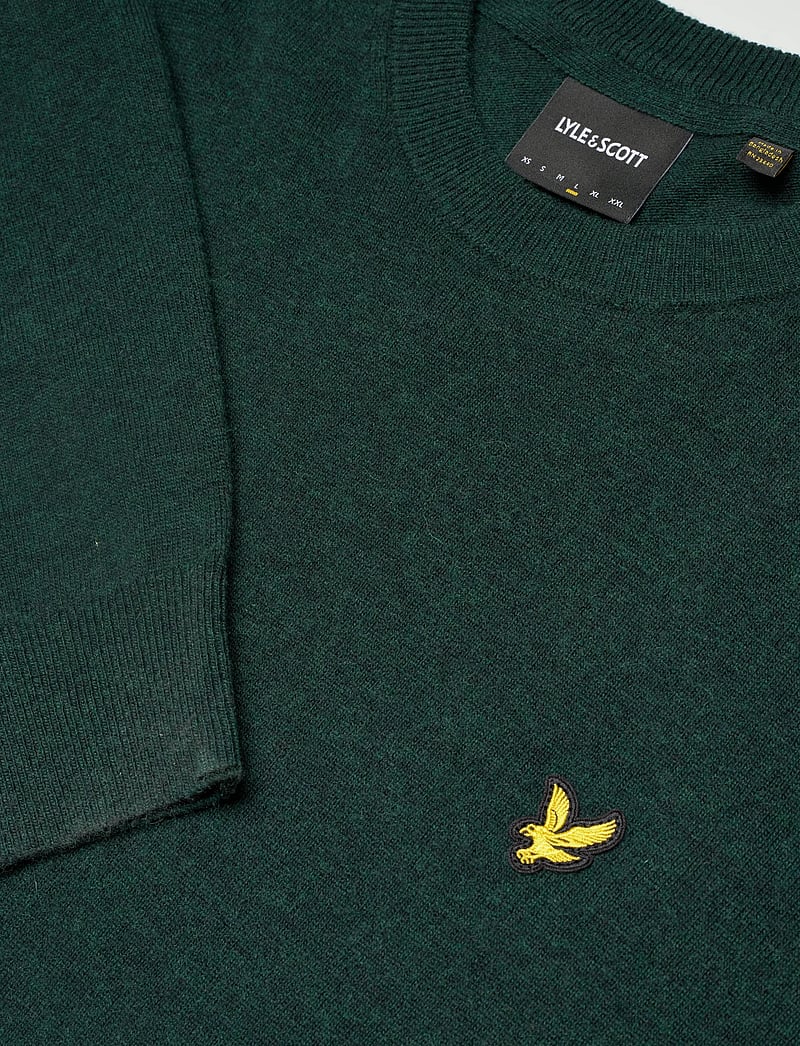 Lyle & Scott - Lambswool Blend Crew Neck Jumper - rundhals - x321 argyle teal marl - 5