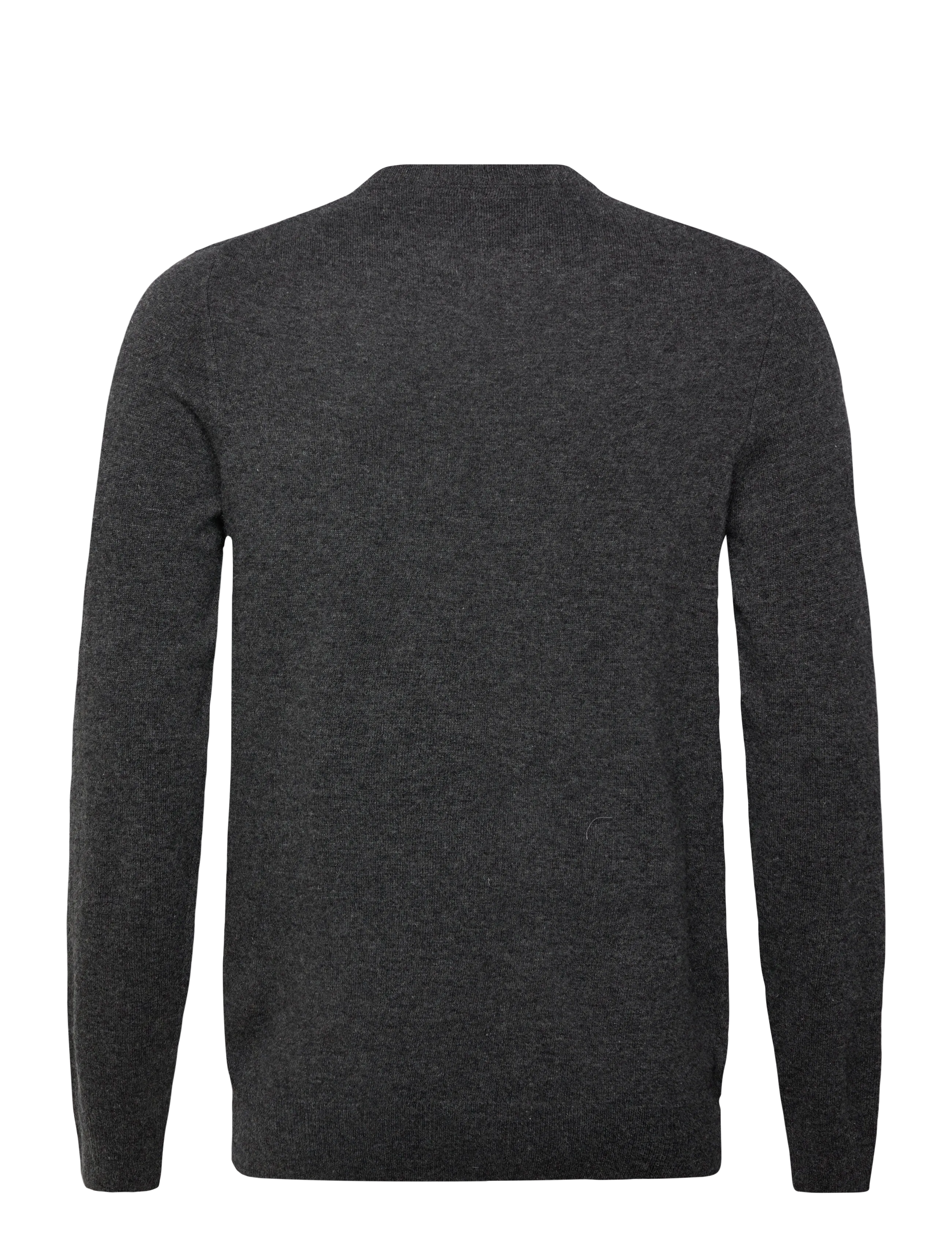 Lyle & Scott - Lambswool Blend Crew Neck Jumper - trøjer - 398 charcoal marl - 1