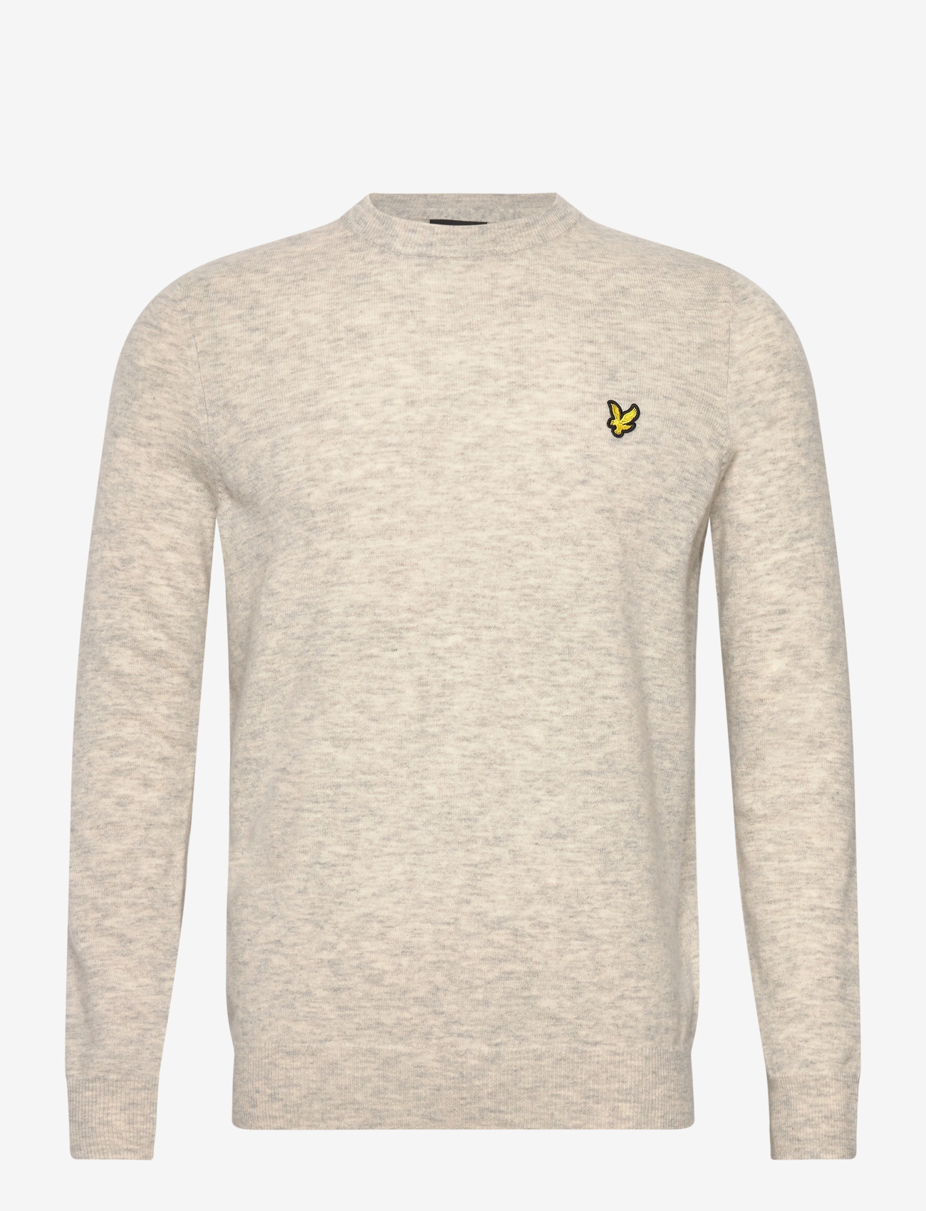 Lyle & Scott - Lambswool Blend Crew Neck Jumper - rund hals - d24 light grey marl - 0