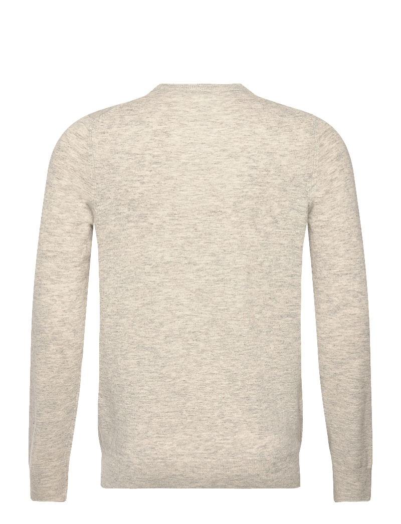 Lyle & Scott - Lambswool Blend Crew Neck Jumper - rund hals - d24 light grey marl - 1