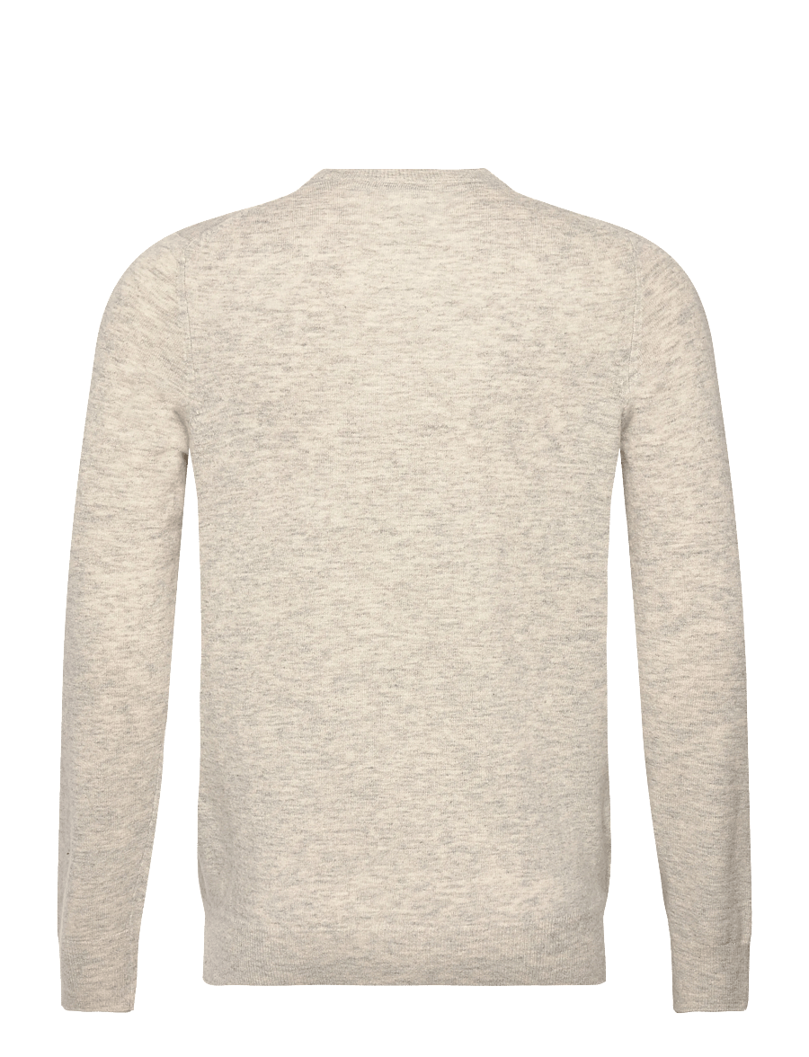 Lyle & Scott - Lambswool Blend Crew Neck Jumper - rund hals - d24 light grey marl - 1