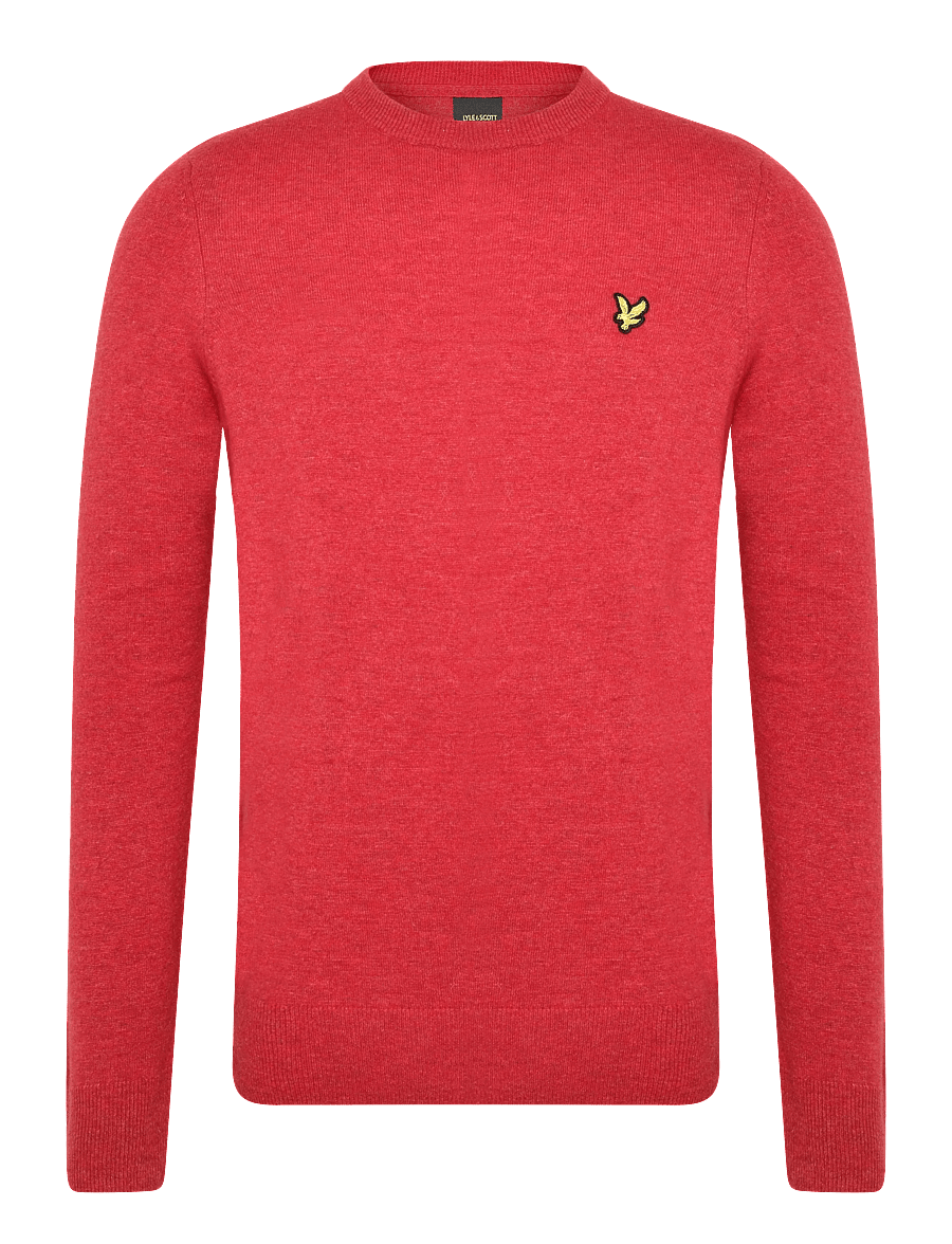 Lyle & Scott - Lambswool Blend Crew Neck Jumper - rundhals - garnet marl - 0