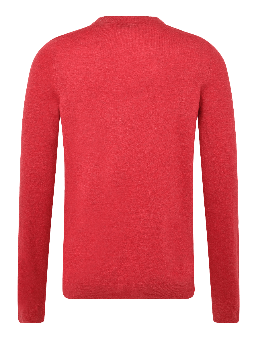 Lyle & Scott - Lambswool Blend Crew Neck Jumper - rundhals - garnet marl - 1
