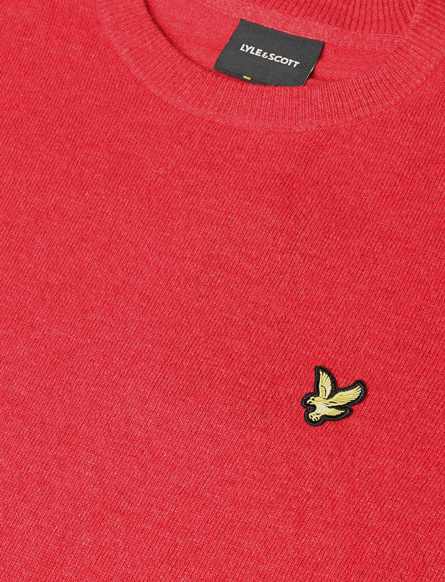Lyle & Scott - Lambswool Blend Crew Neck Jumper - rundhals - garnet marl - 2