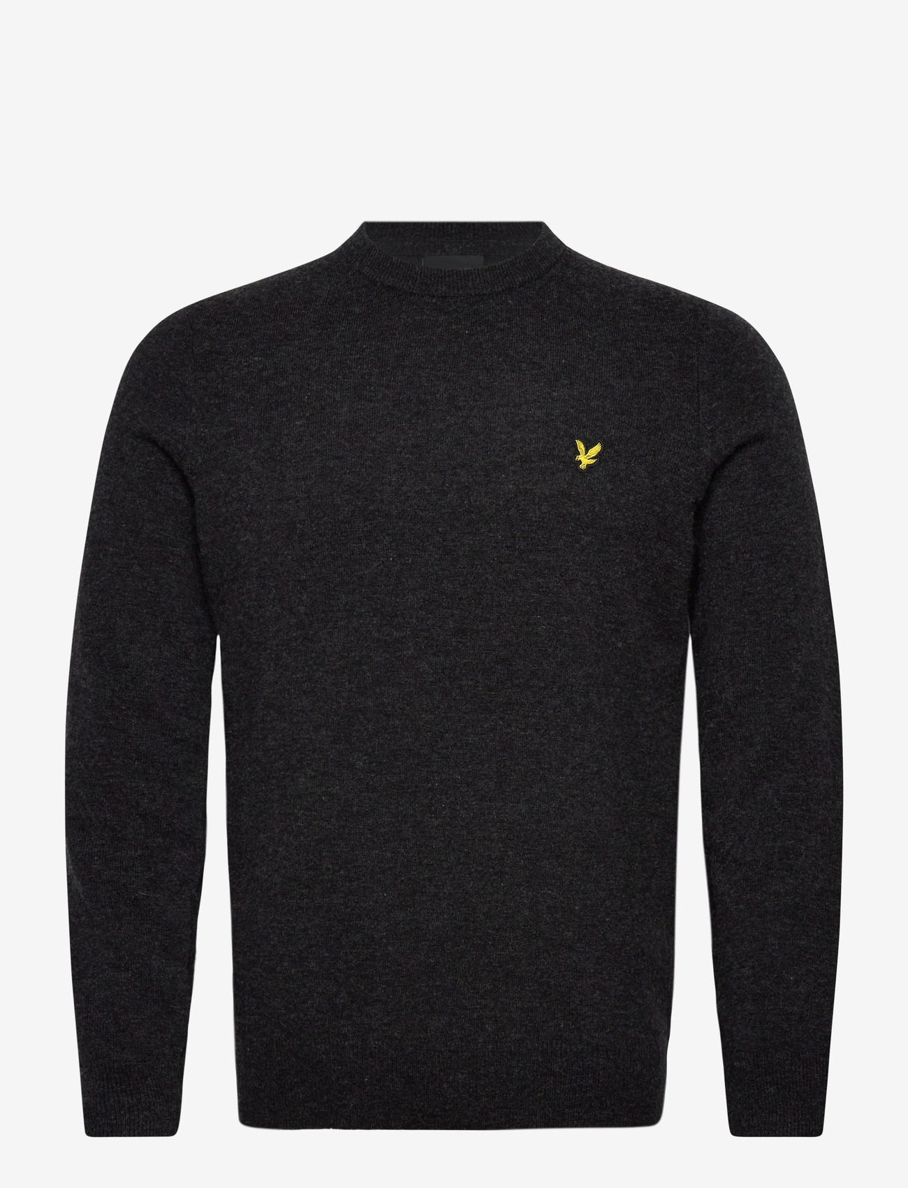 Lyle & Scott - Lambswool Blend Crew Neck Jumper - rundhalsad - w155 jet black marl - 0