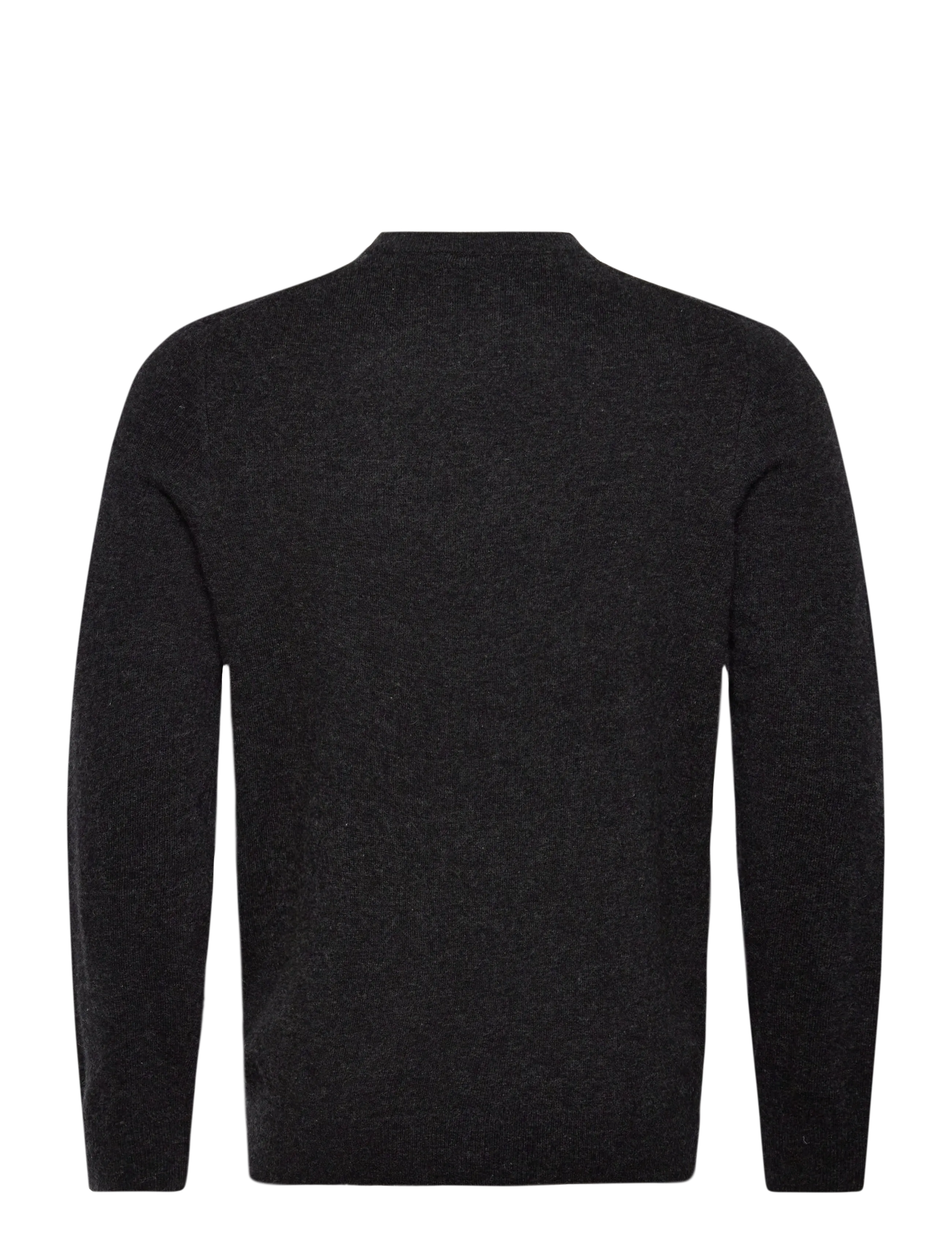 Lyle & Scott - Lambswool Blend Crew Neck Jumper - pulls col rond - w155 jet black marl - 1