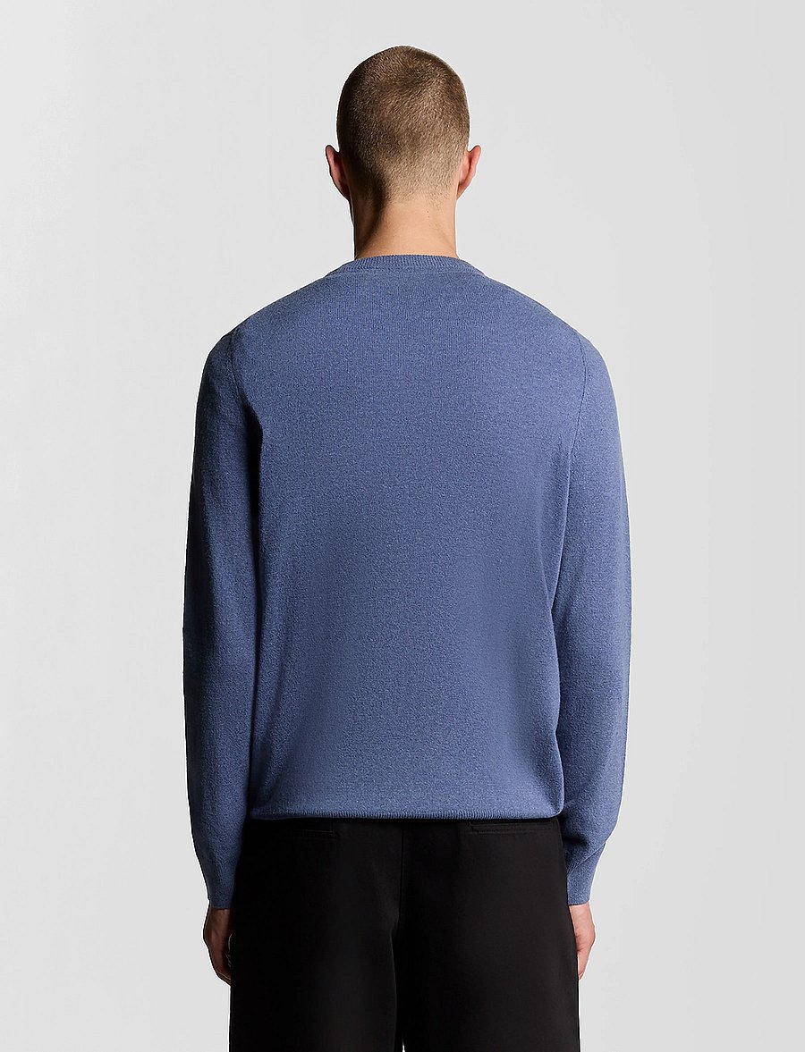 Lyle & Scott - Lambswool Blend Crew Neck Jumper - rundhals - x935 graystone marl - 3