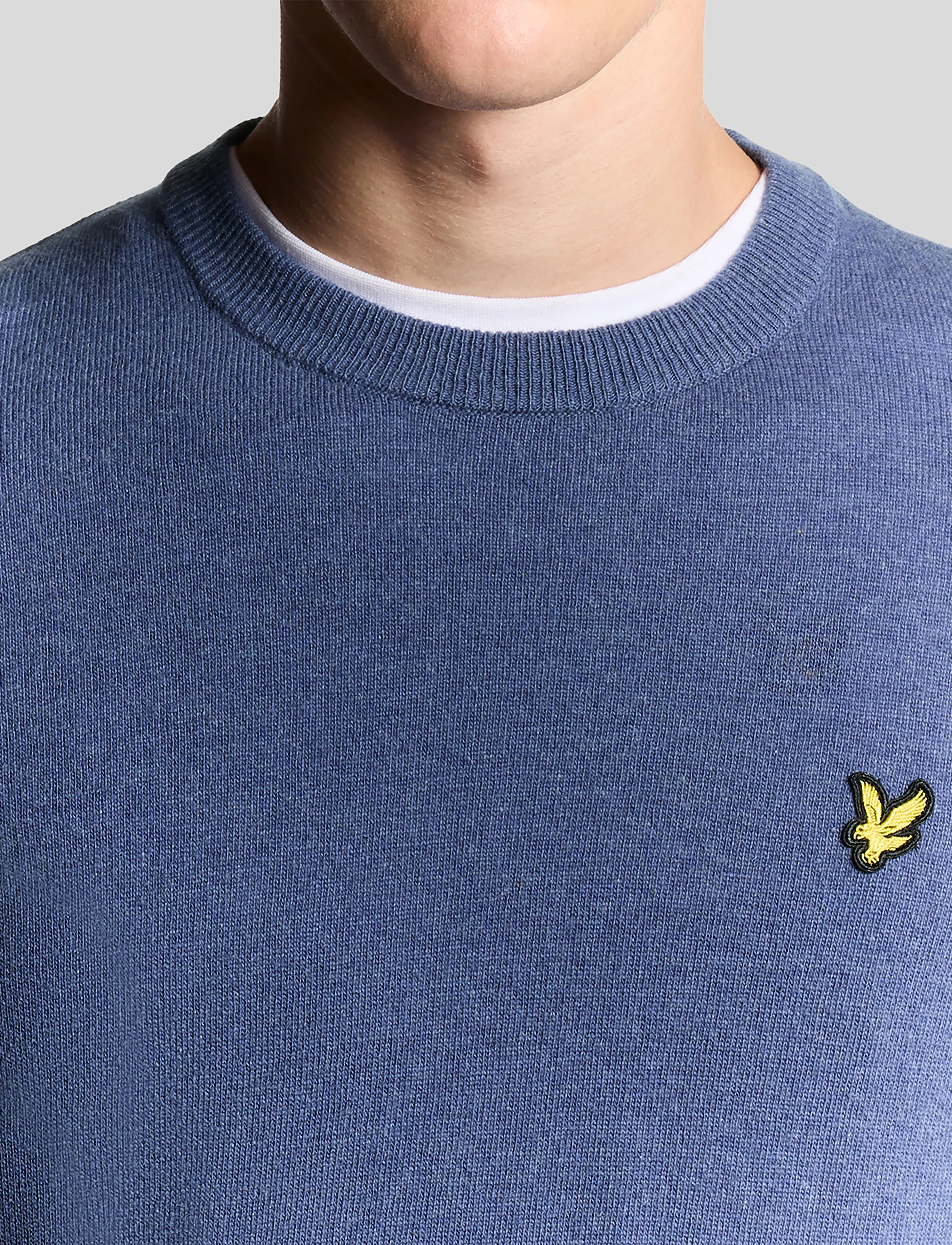 Lyle & Scott - Lambswool Blend Crew Neck Jumper - rundhals - x935 graystone marl - 4