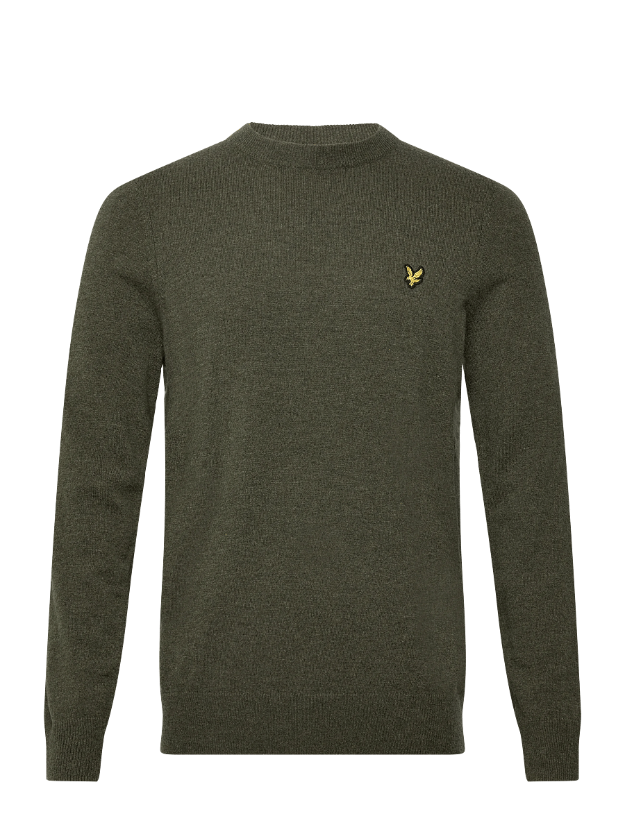 Lyle & Scott - Lambswool Blend Crew Neck Jumper - rund hals - x937 deep depths marl - 1