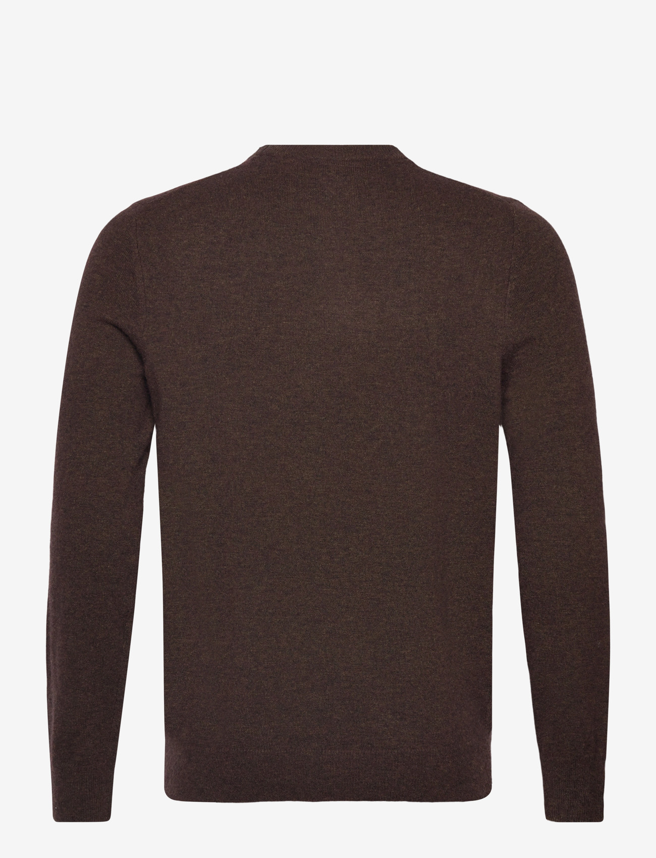 Lyle & Scott - Lambswool Blend Crew Neck Jumper - trøjer - y059 bottle brown marl - 2