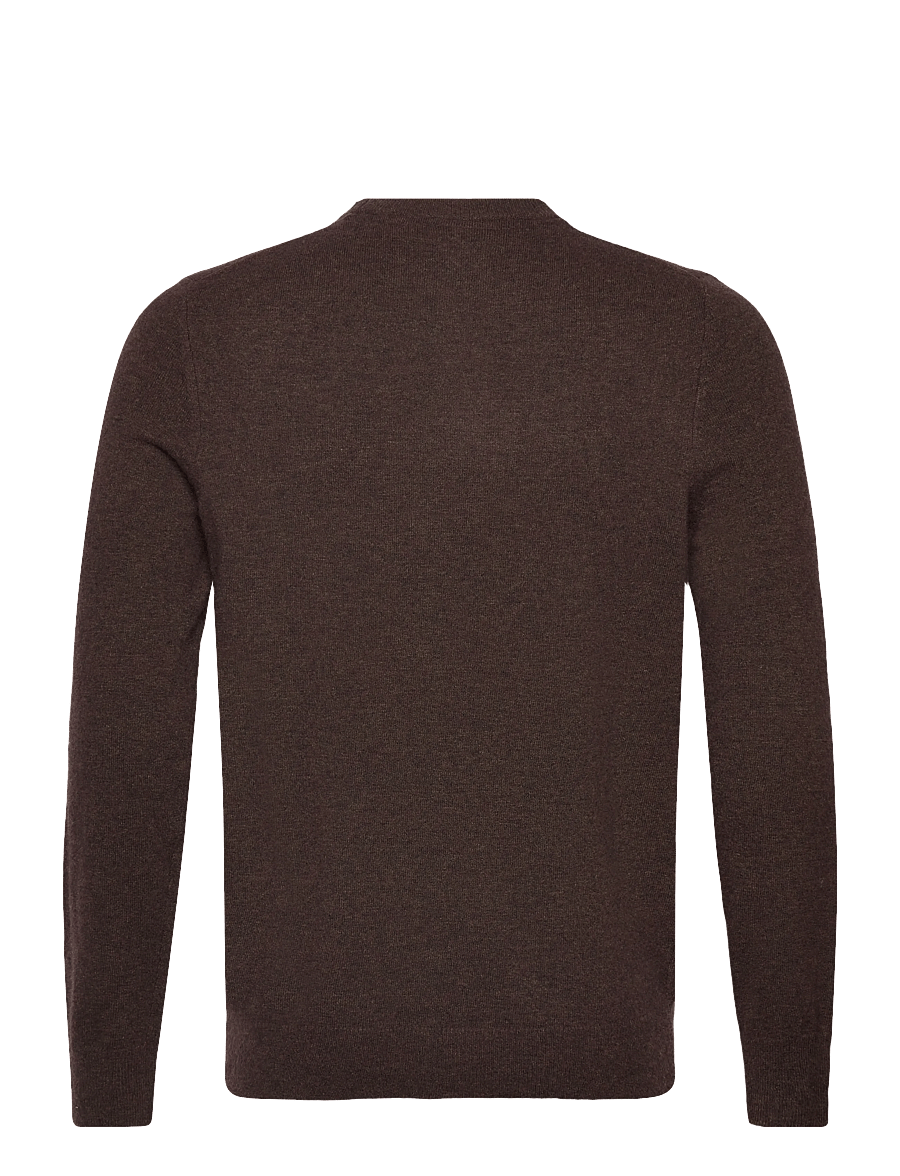 Lyle & Scott - Lambswool Blend Crew Neck Jumper - Ümmarguse kaelusega kudumid - y059 bottle brown marl - 2