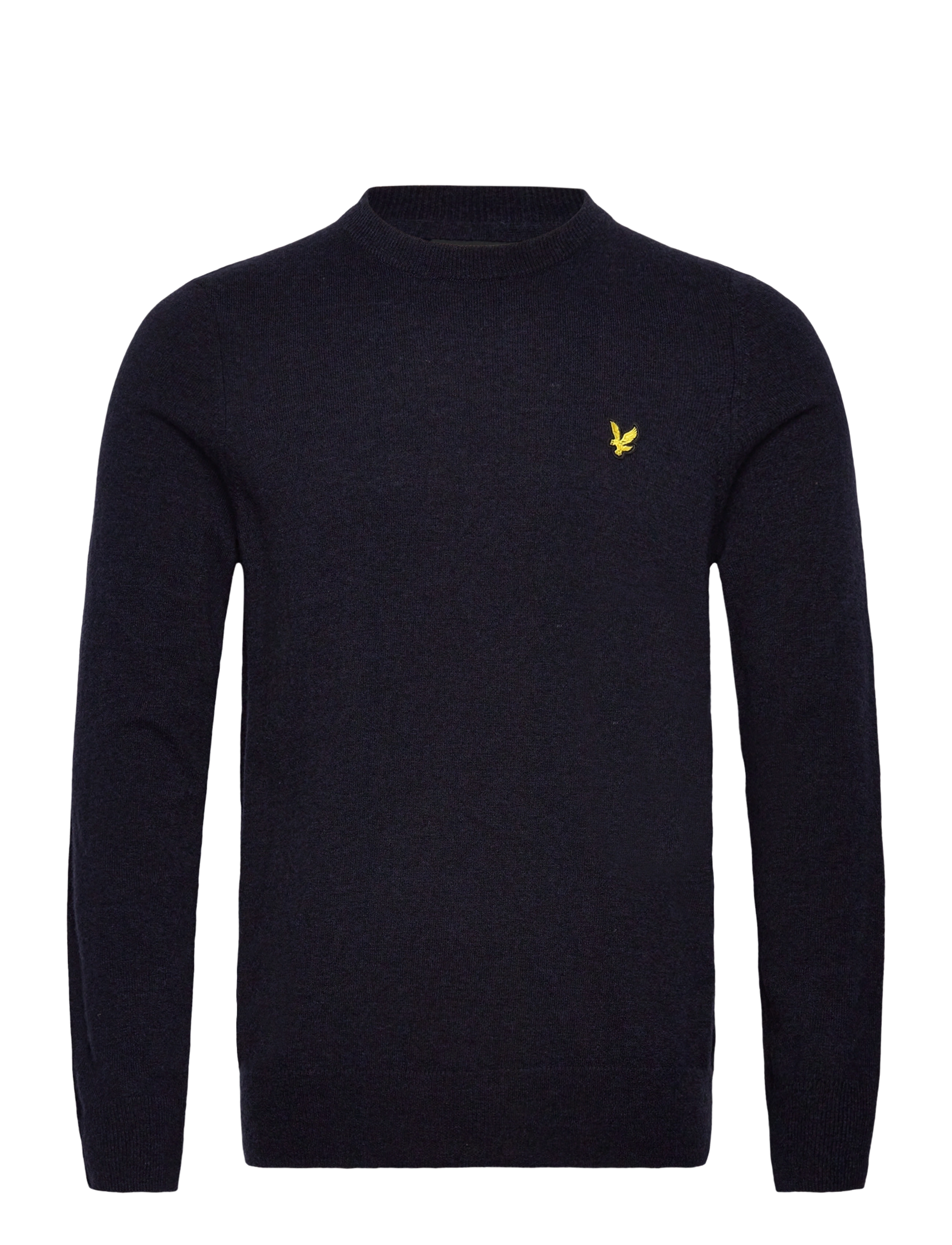 Lyle & Scott Lambswool Blend Crew Neck Jumper - Kläder - Z56 DARK NAVY MARL / navy