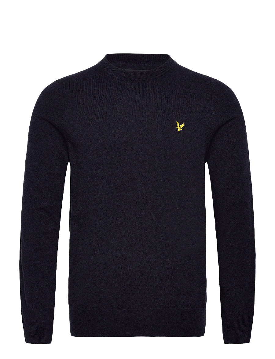 Lyle & Scott - Lambswool Blend Crew Neck Jumper - adījumi ar apaļu kakla izgriezumu - z56 dark navy marl - 0