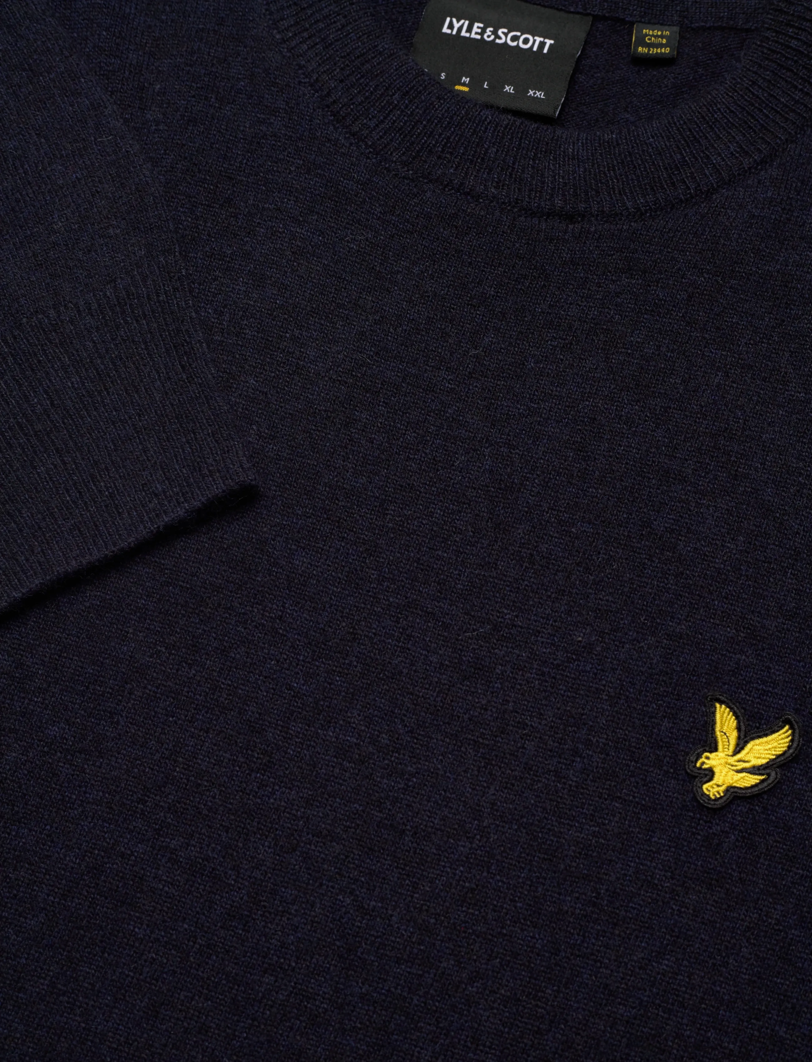Lyle & Scott - Lambswool Blend Crew Neck Jumper - adījumi ar apaļu kakla izgriezumu - z56 dark navy marl - 2