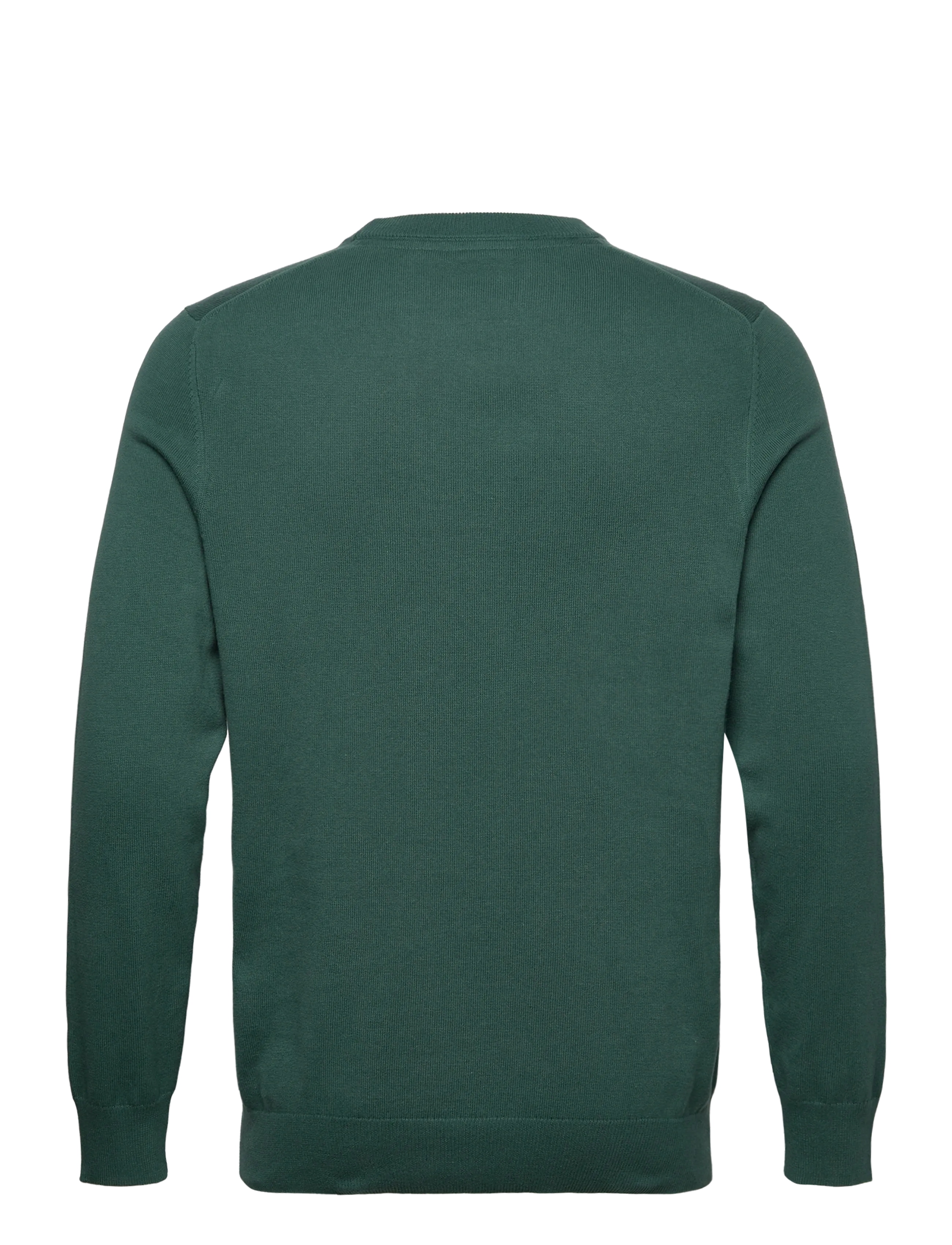 Lyle & Scott - Cotton Crew Neck Jumper - round necks - w130 everglade - 2