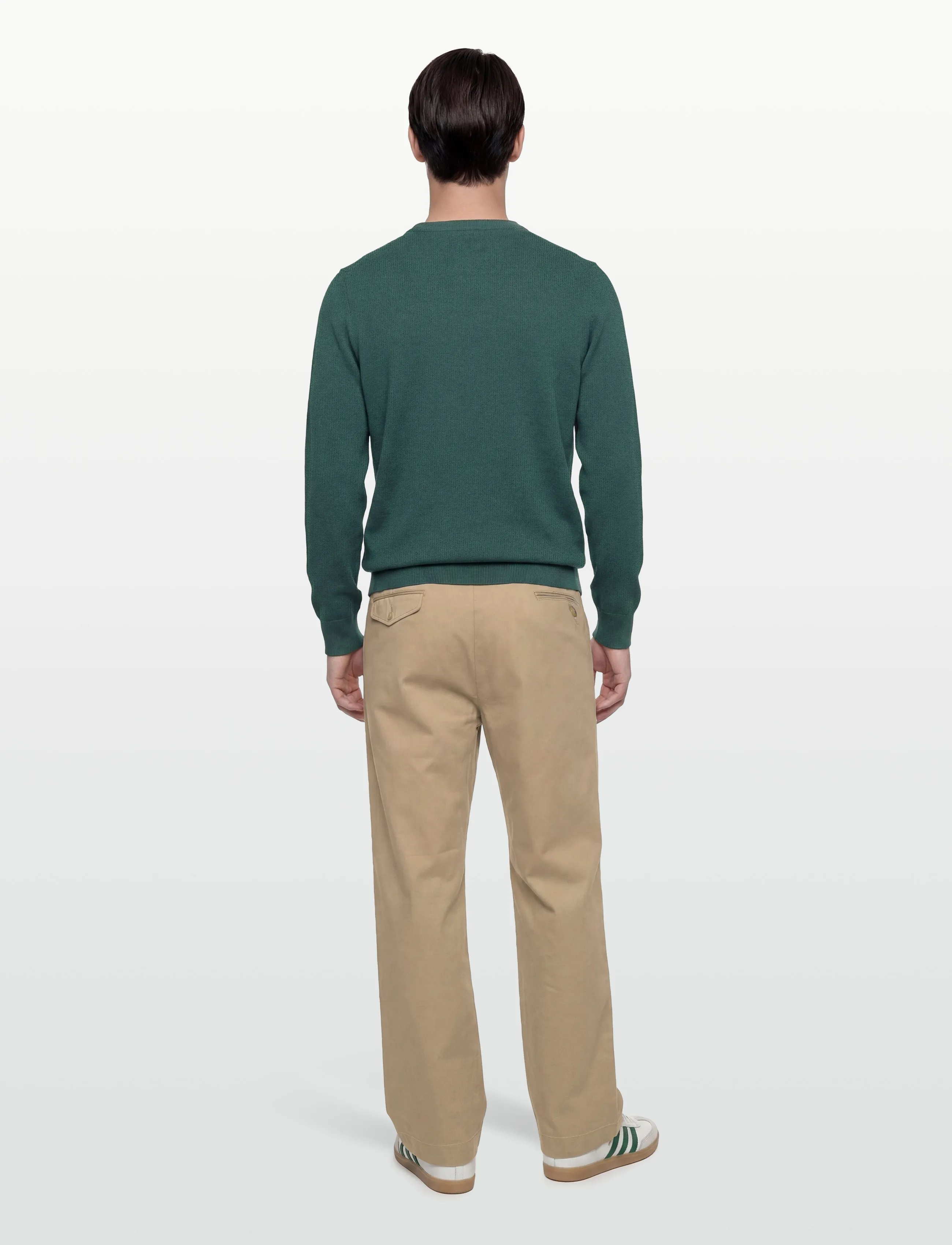 Lyle & Scott Cotton Crew Neck Jumper stickade tröjor herr – bild 3