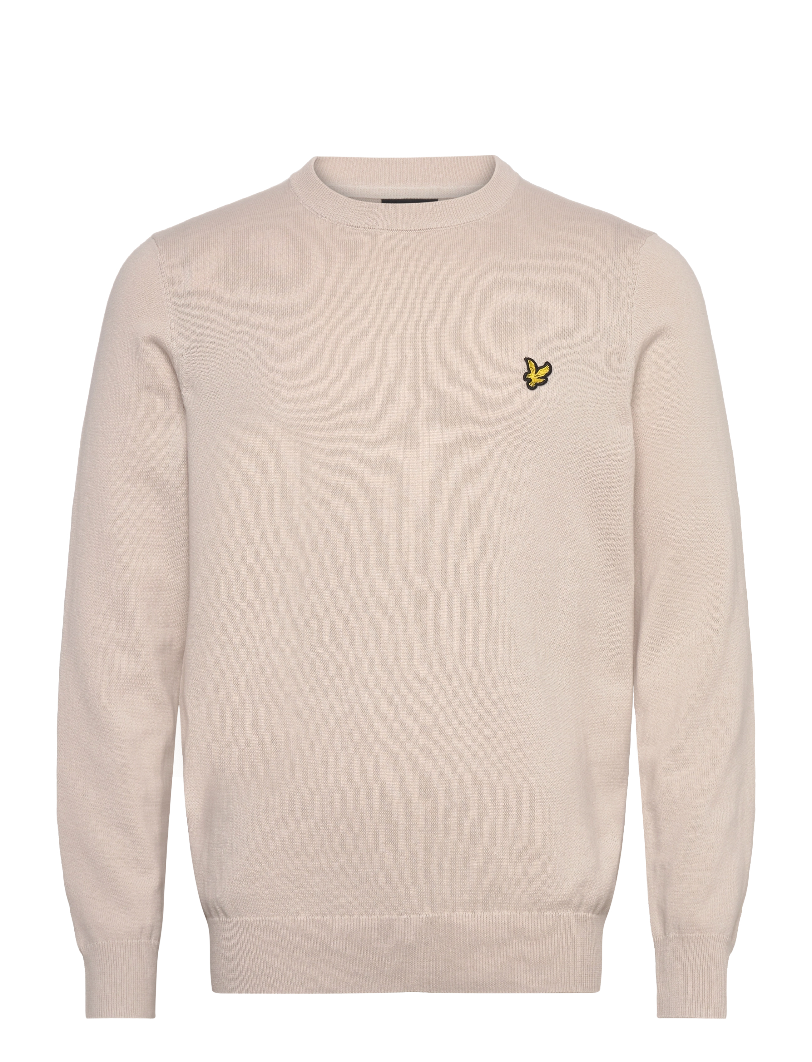 Lyle & Scott Cotton Crew Neck Jumper - Strik - W870 COVE / cream