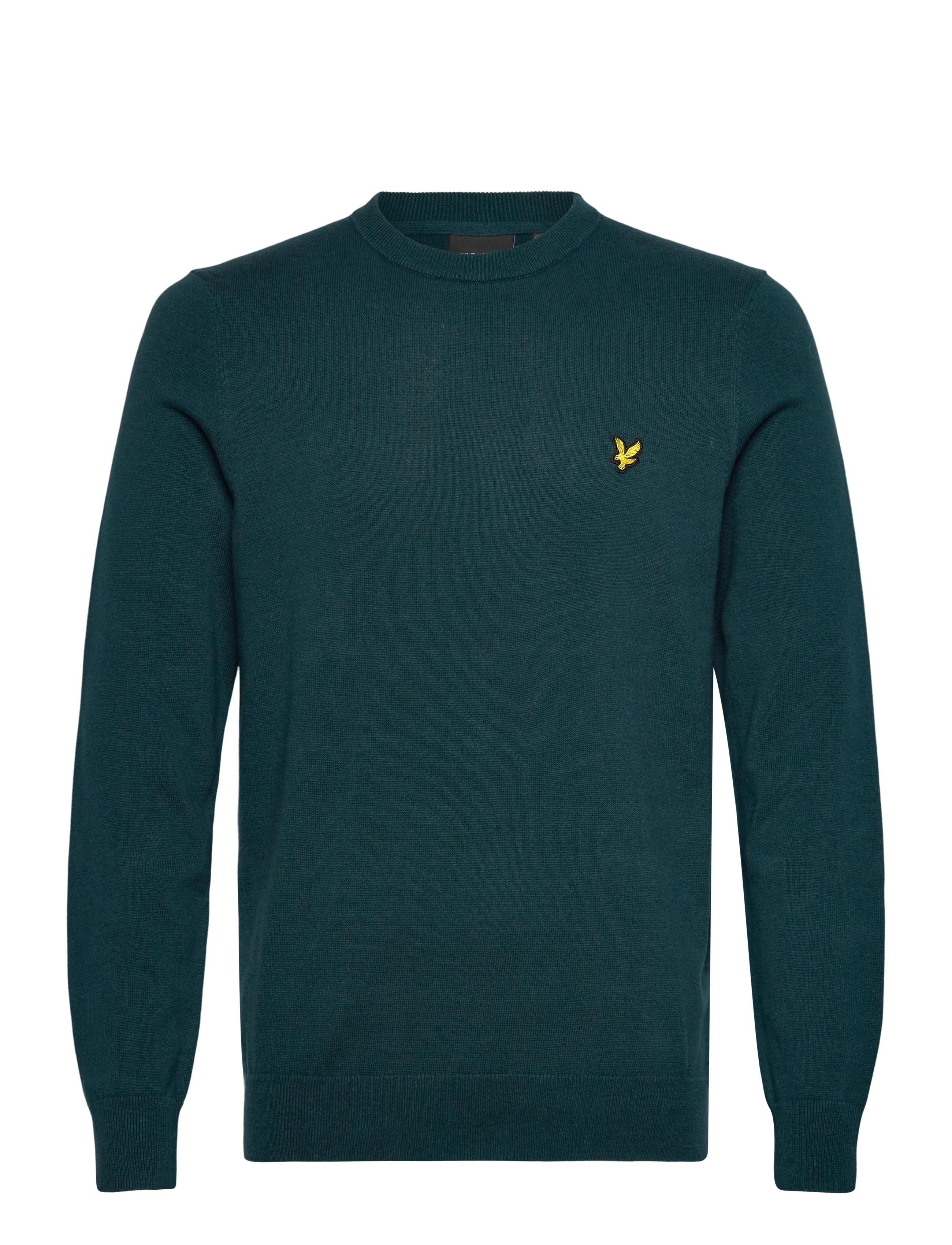 Lyle & Scott Cotton Crew Neck Jumper - Strik - Y066 RICH TEAL / green